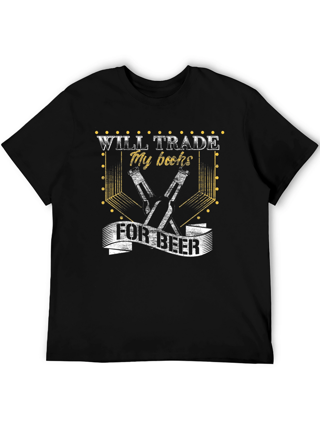 Will Trade My Books for Beer Mens T-Shirt