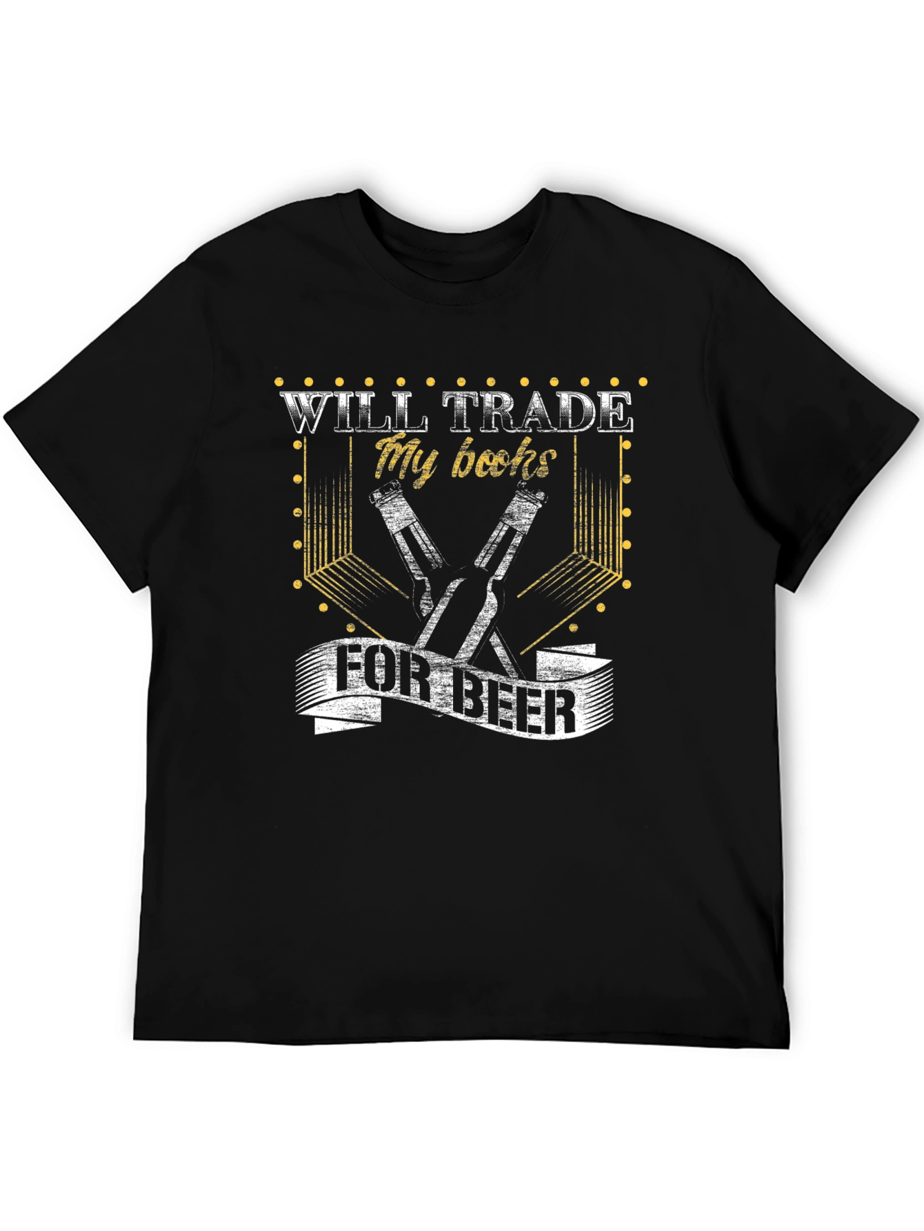 Will Trade My Books for Beer Mens T-Shirt