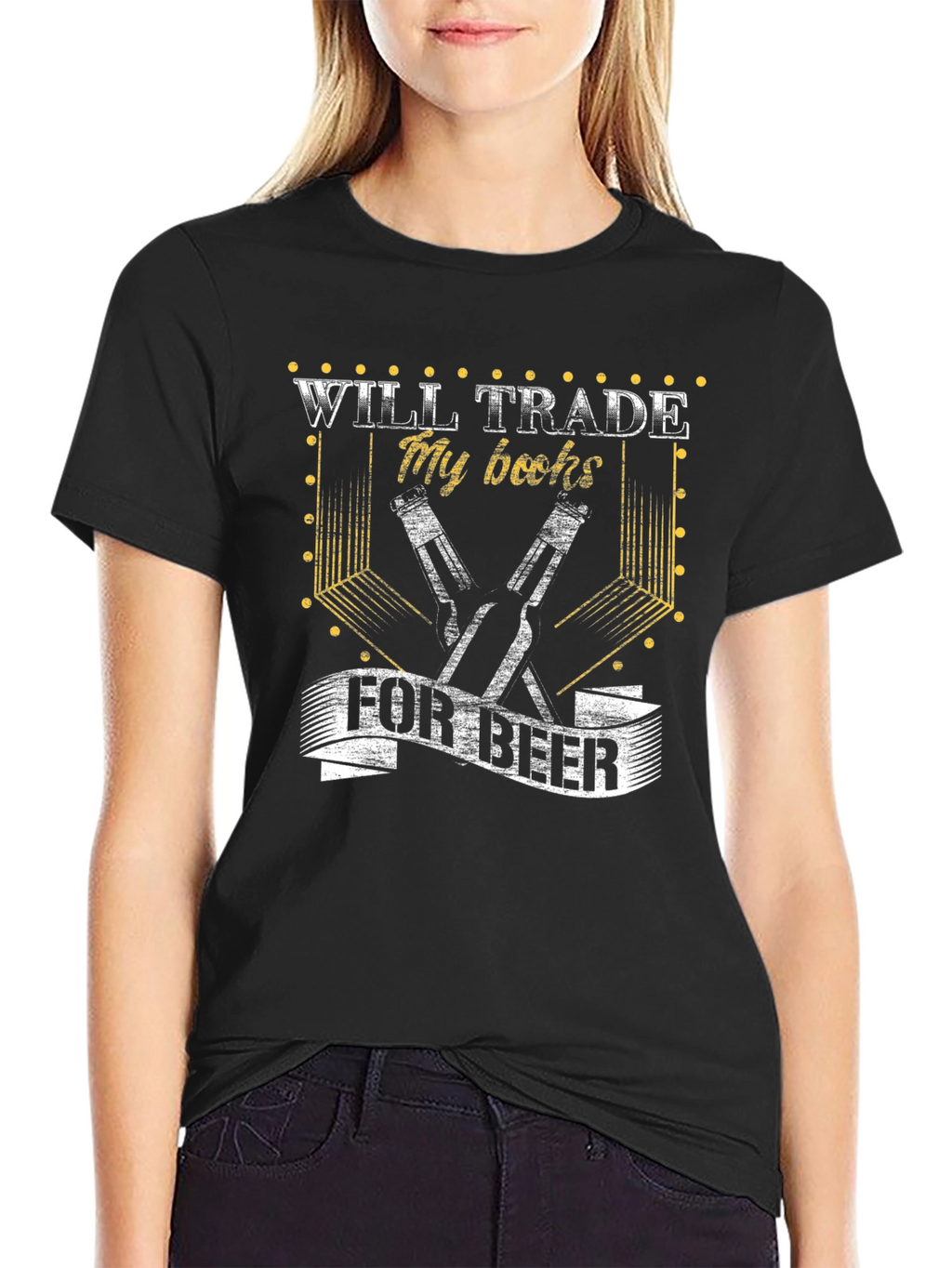Will Trade My Books for Beer Mens T-Shirt