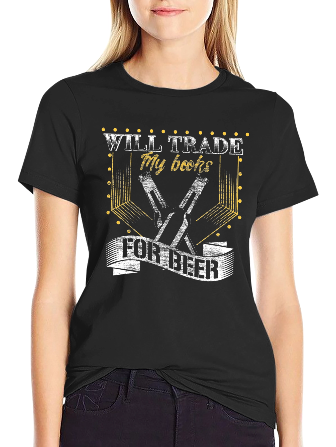 Will Trade My Books for Beer Mens T-Shirt