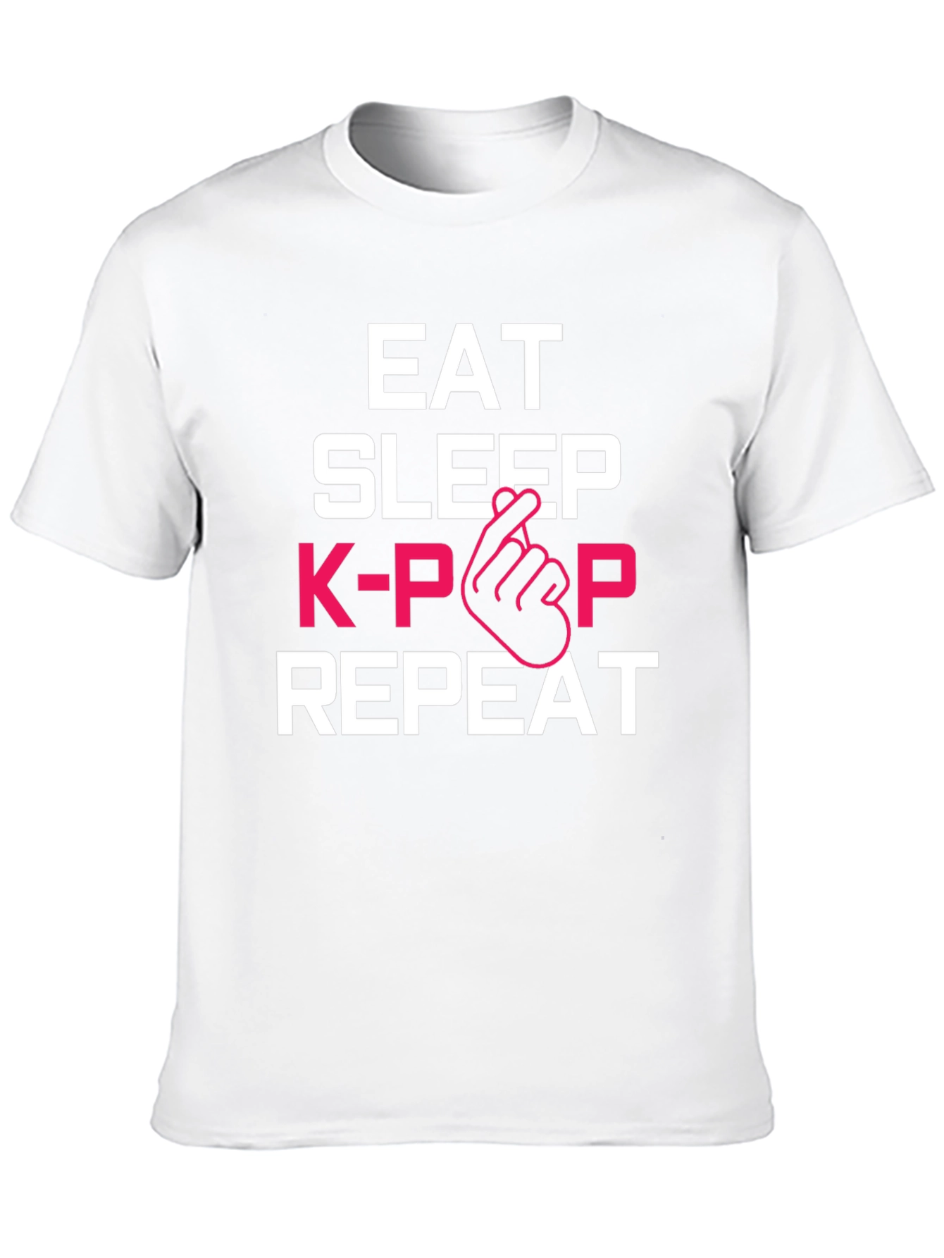 Eat Sleep K-Pop Repeat Graphic Tee