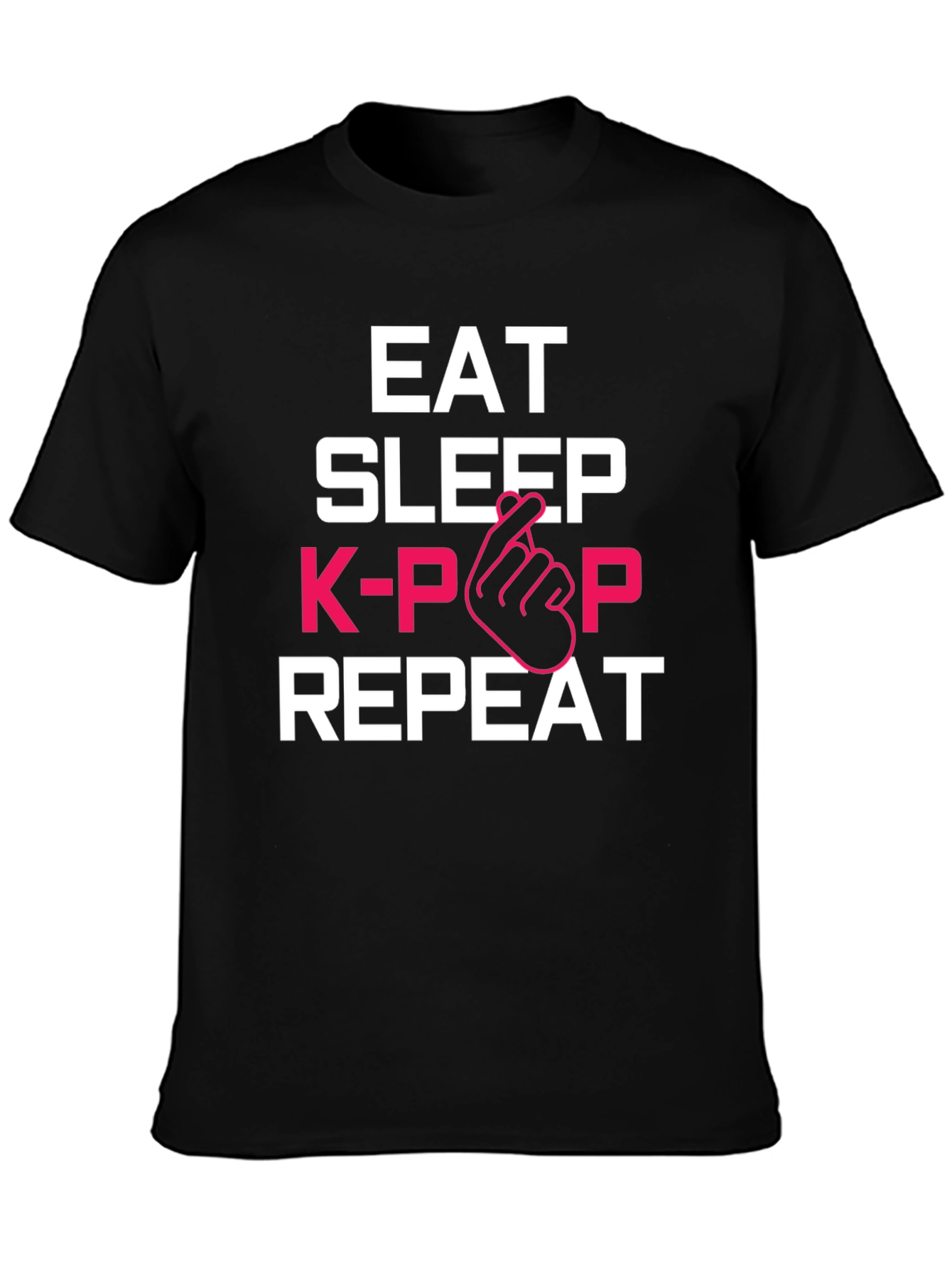 Eat Sleep K-Pop Repeat Graphic Tee