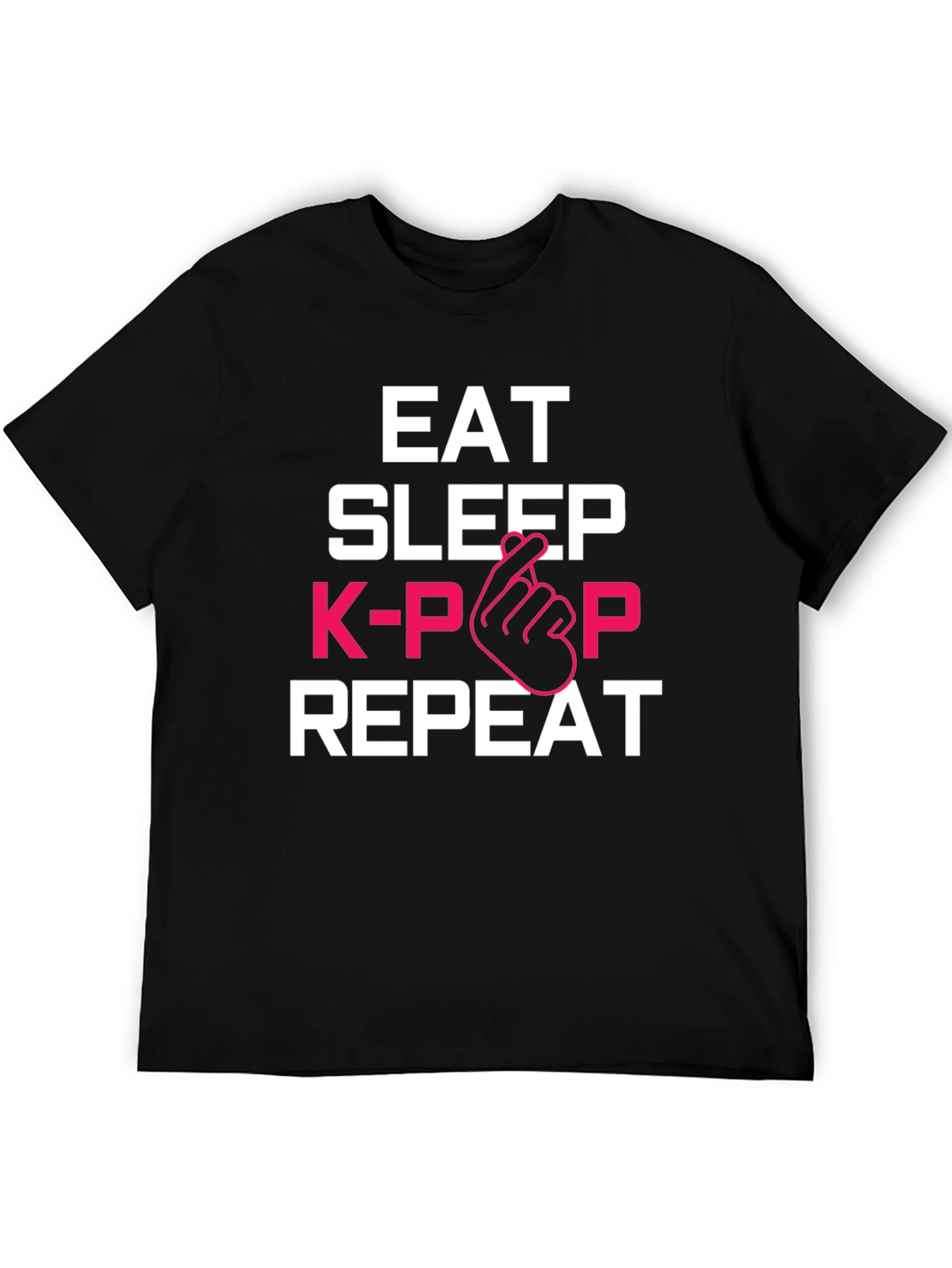 Eat Sleep K-Pop Repeat Graphic Tee