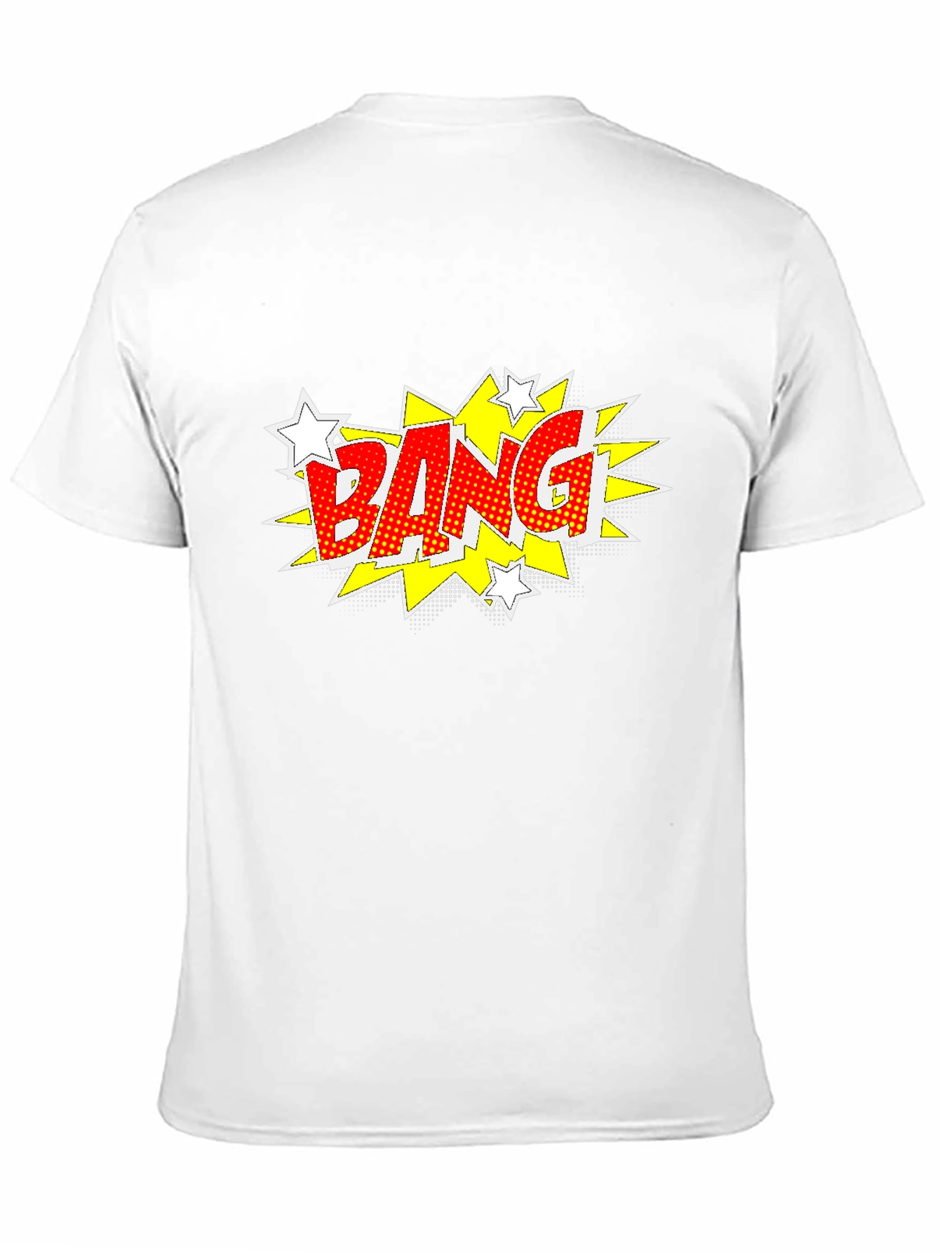 Comic Style Bang Graphic T-Shirt - Bold Black Tee