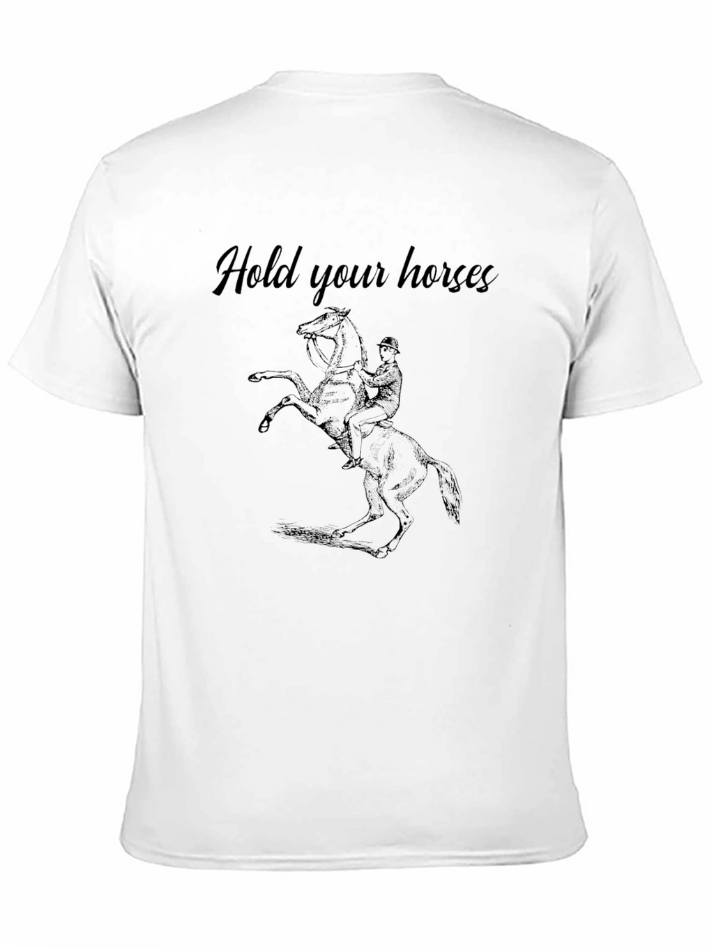 Hold Your Horses Graphic Tee - Black