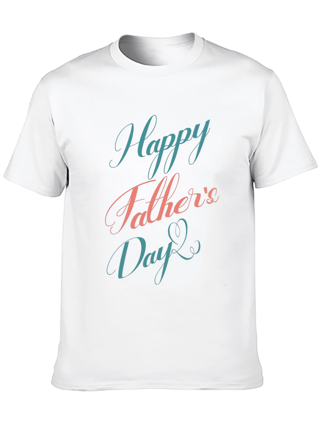 Happy Fathers Day T-Shirt Mens Black Graphic Tee