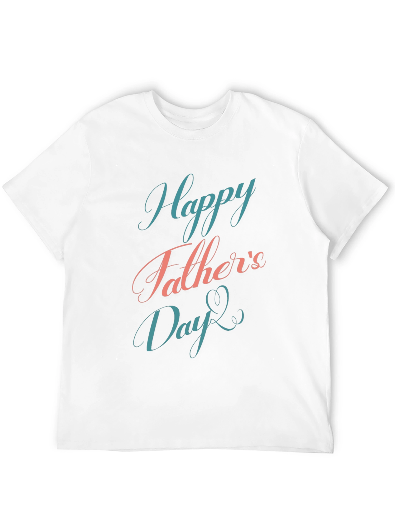 Happy Fathers Day T-Shirt Mens Black Graphic Tee