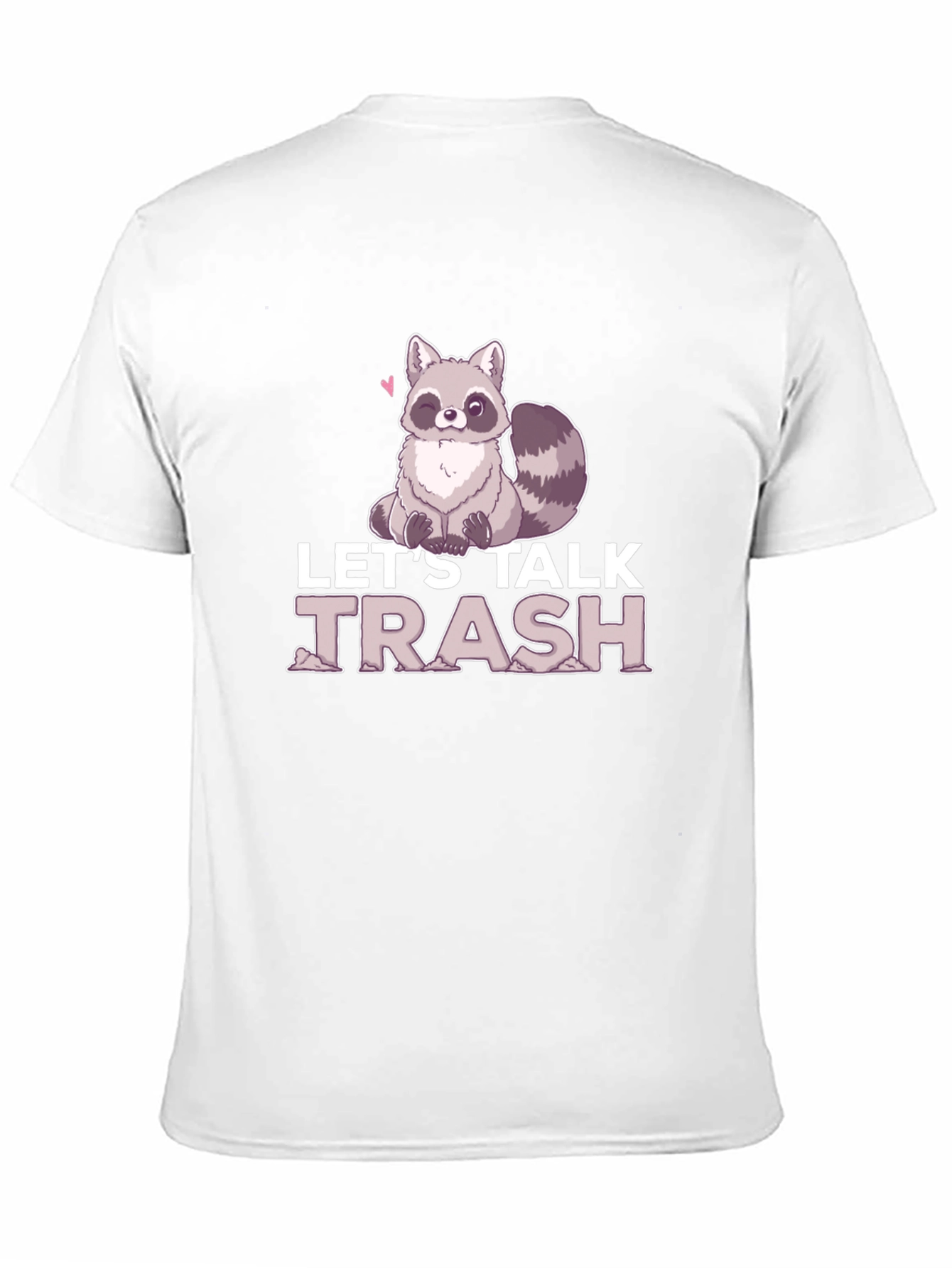 Lets Talk Trash Raccoon Graphic T-Shirt