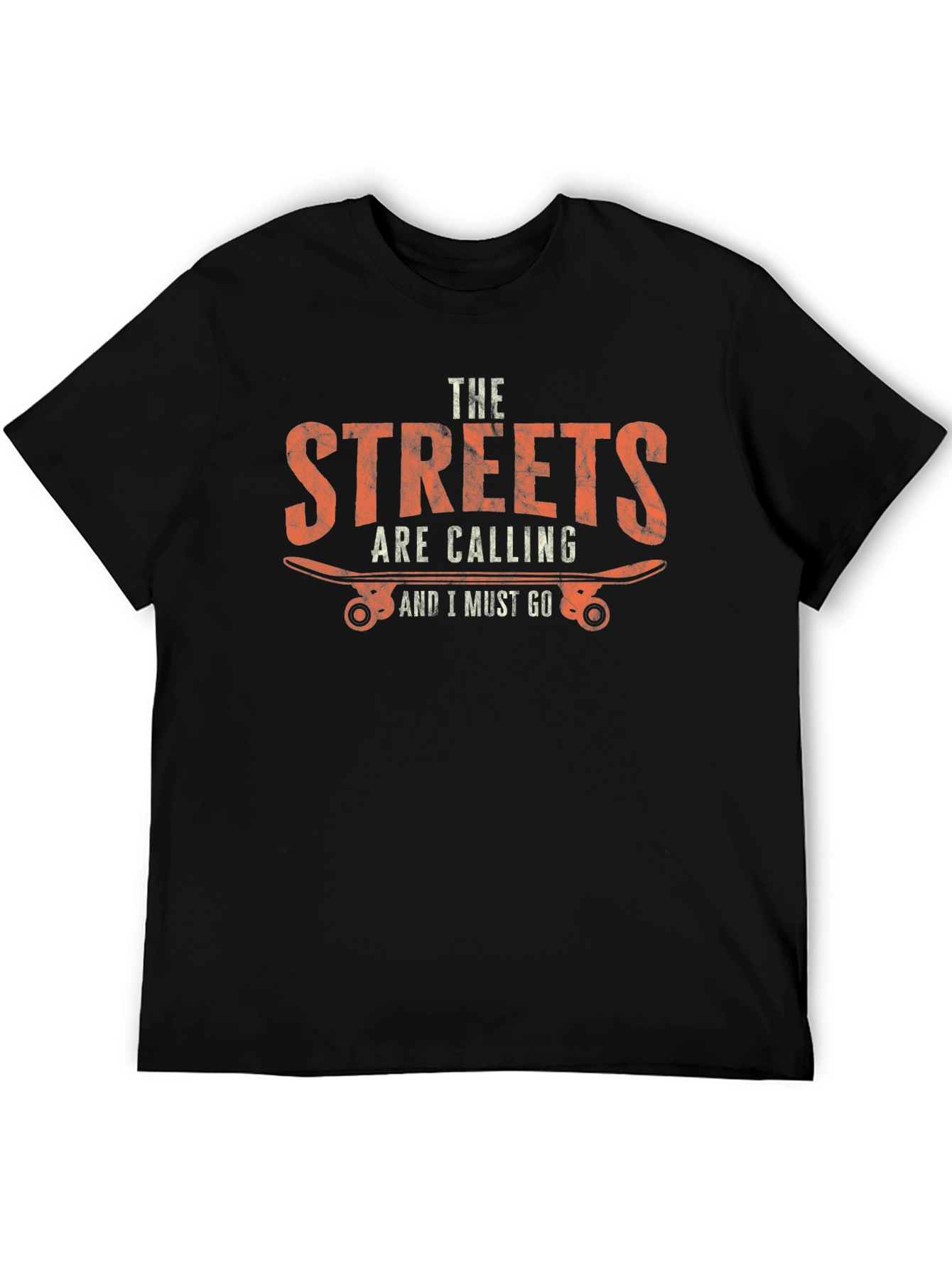Streets Are Calling Skateboarder Graphic T-Shirt