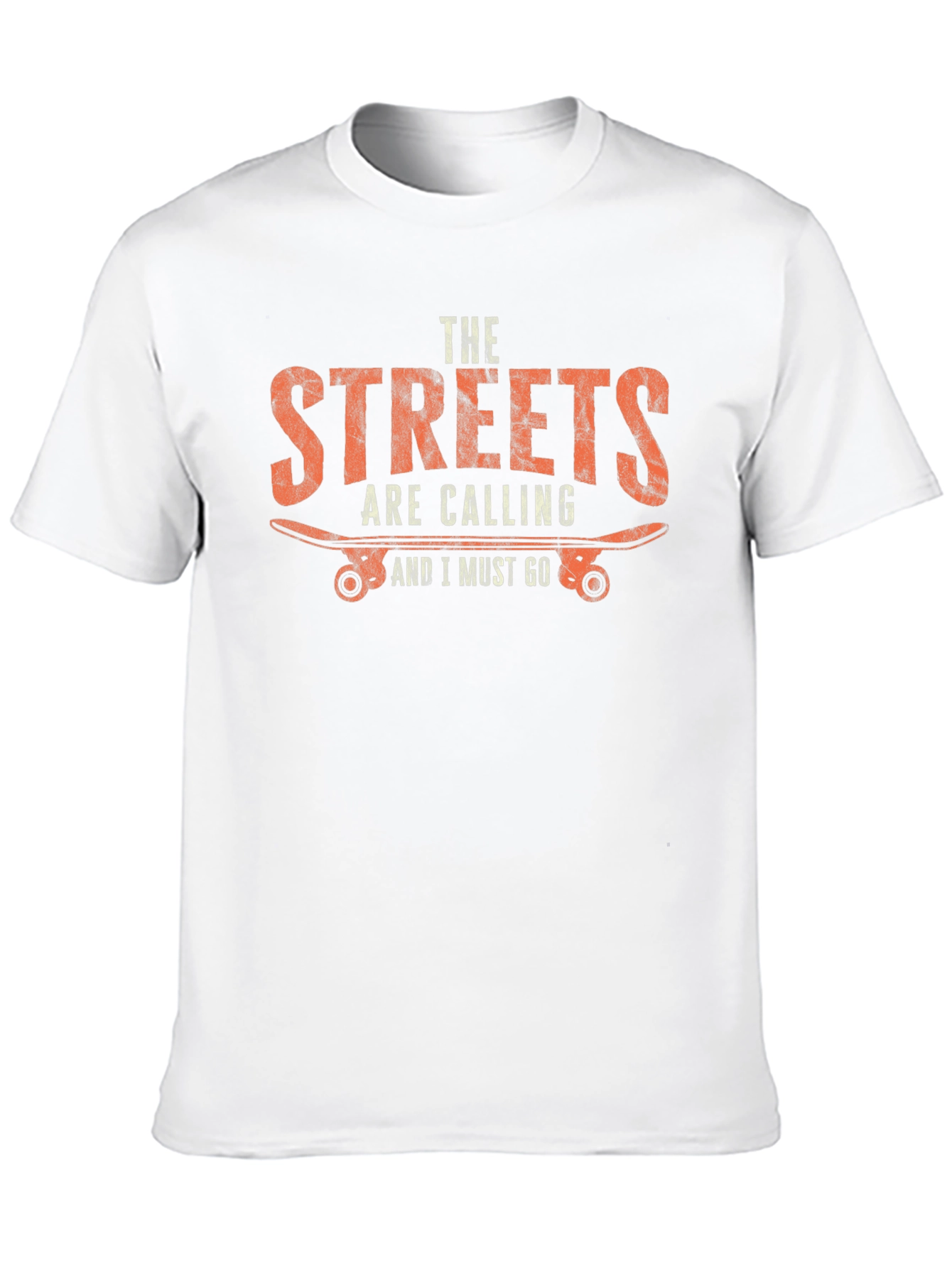 Streets Are Calling Skateboarder Graphic T-Shirt