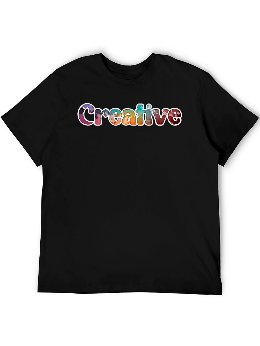 Creative Graphic T-Shirt Unisex Black Tee