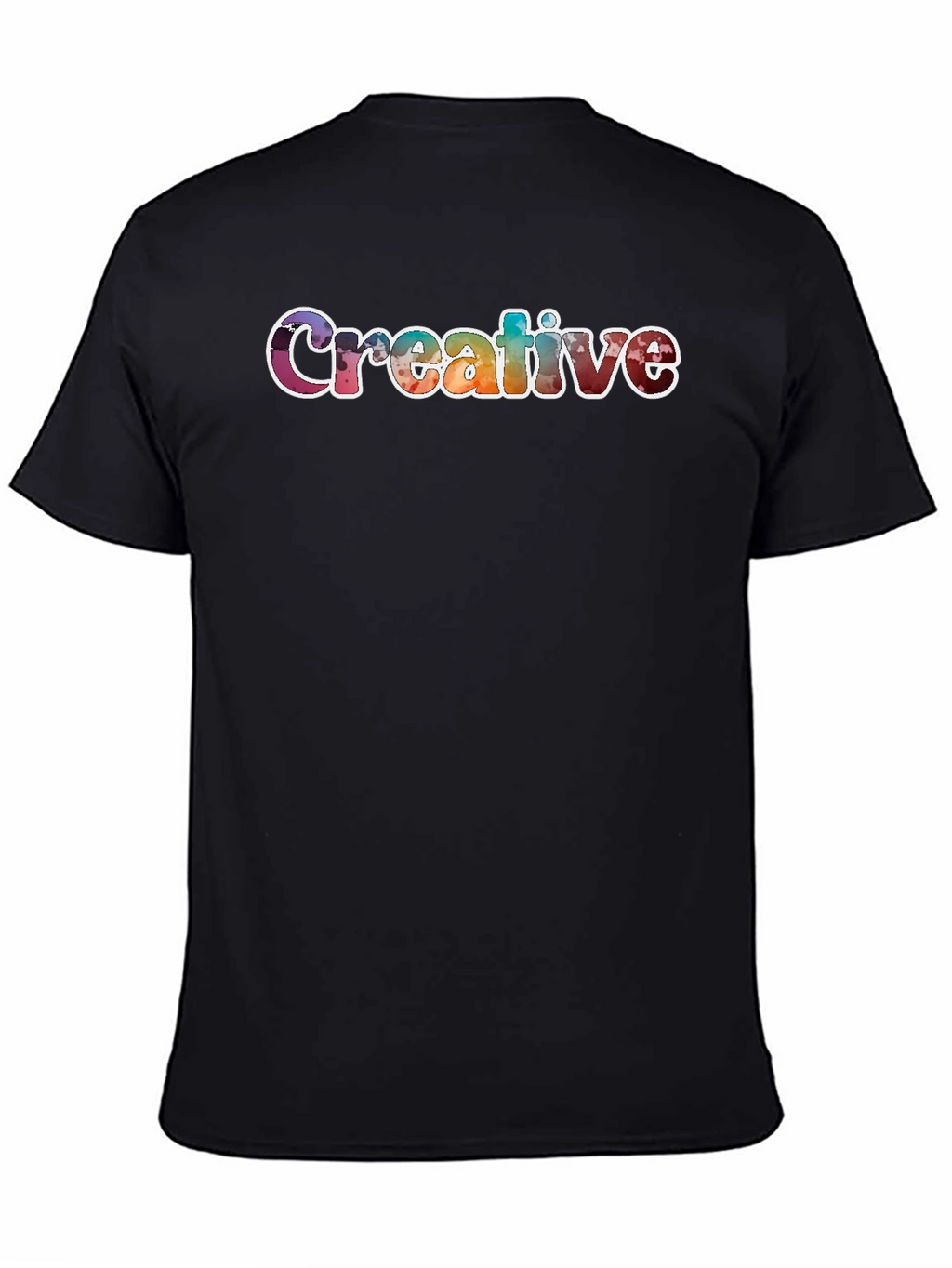 Creative Graphic T-Shirt Unisex Black Tee