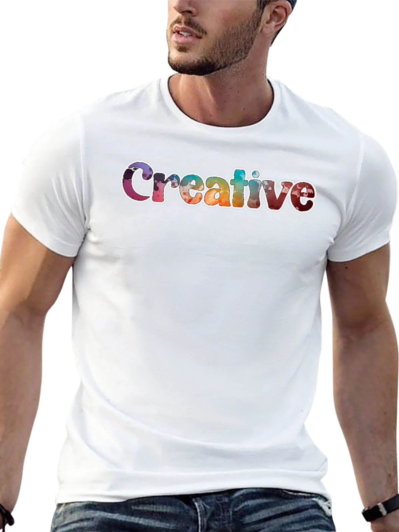 Creative Graphic T-Shirt Unisex Black Tee