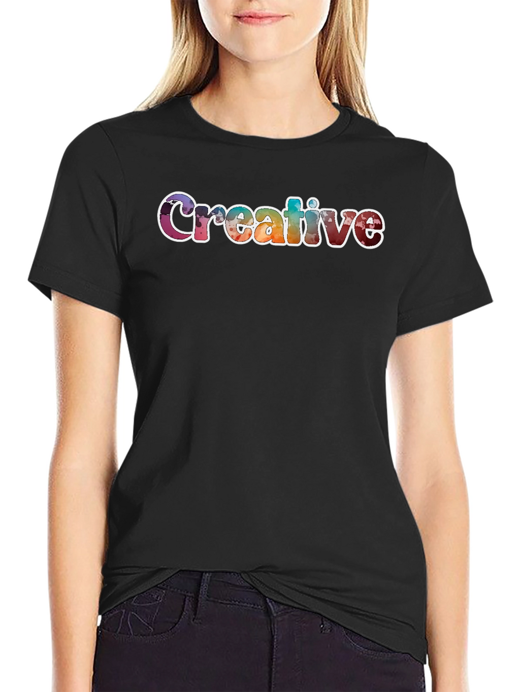 Creative Graphic T-Shirt Unisex Black Tee