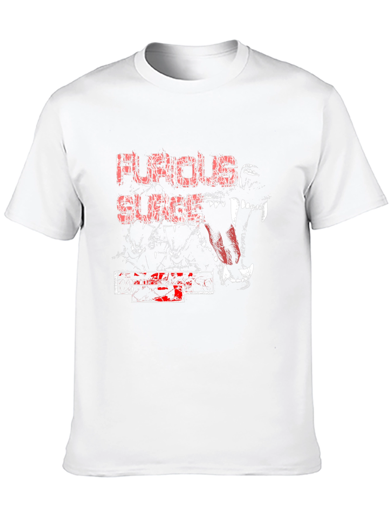 Furious Surge Graphic Print Black T-Shirt
