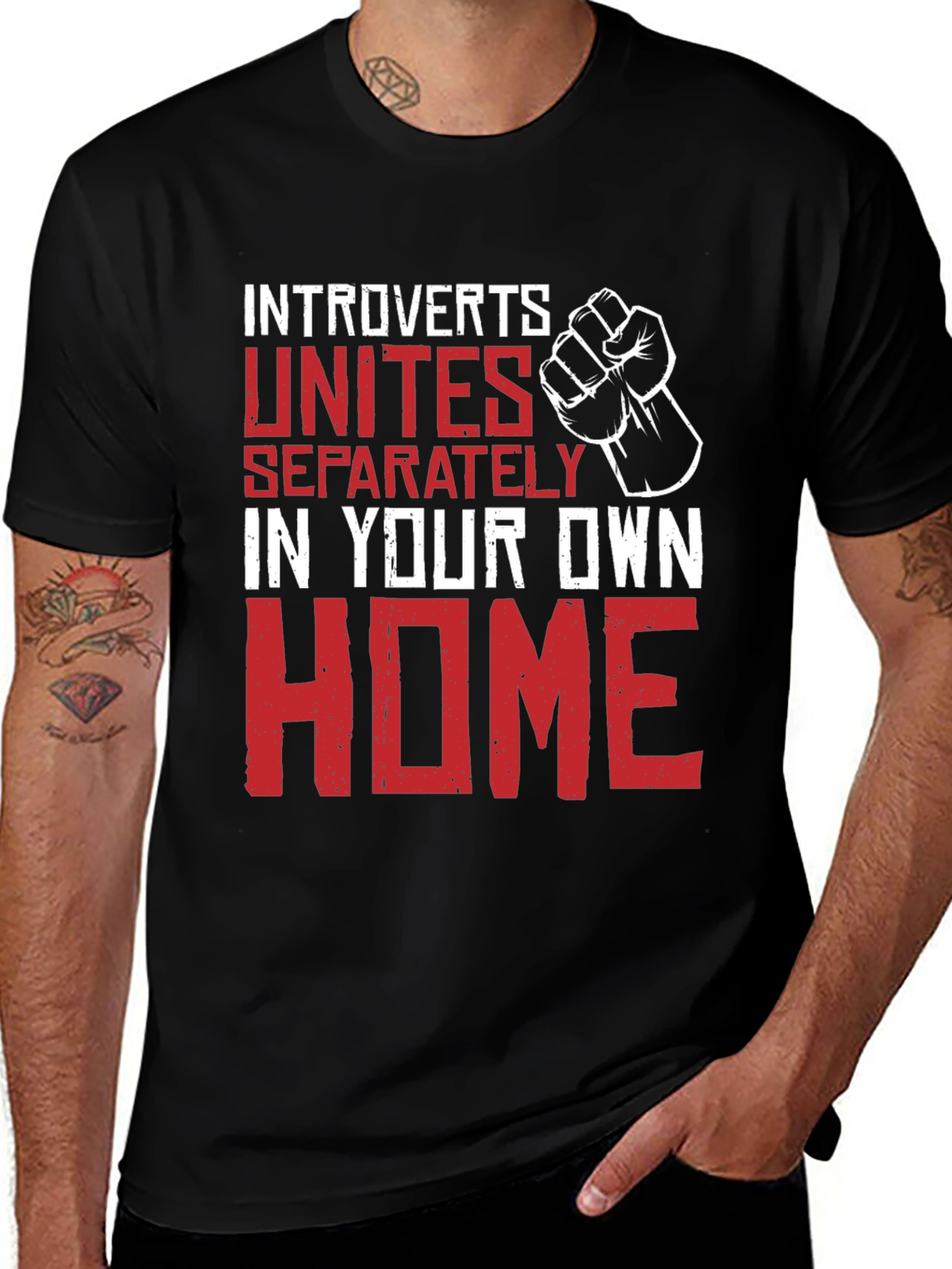 Introverts Unite T-Shirt - Funny Novelty Graphic Tee