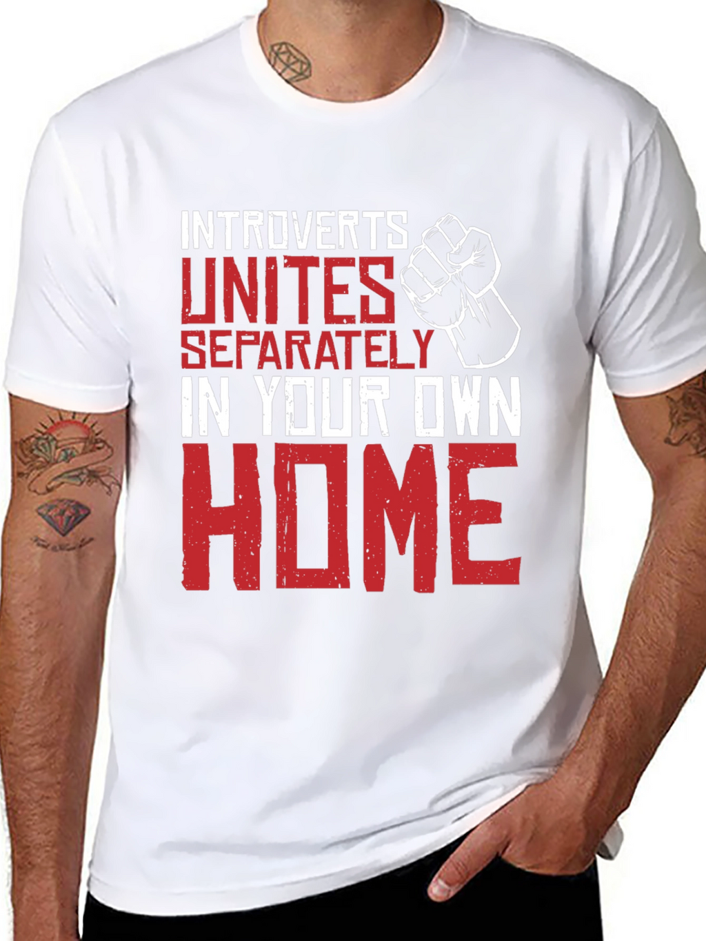 Introverts Unite T-Shirt - Funny Novelty Graphic Tee