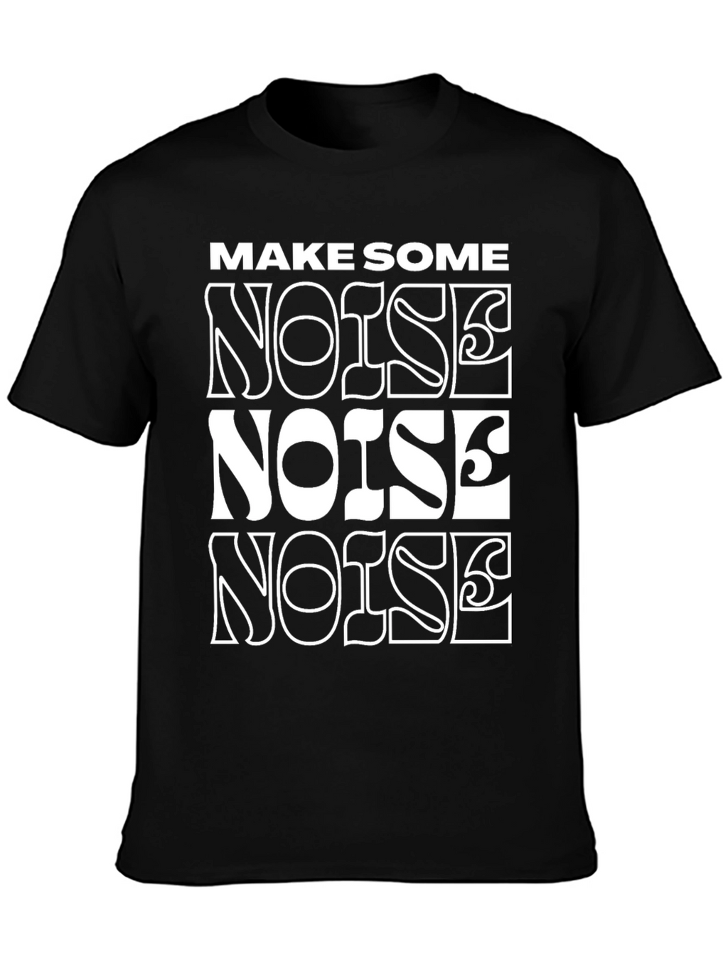 Make Some Noise Graphic Tee - Black