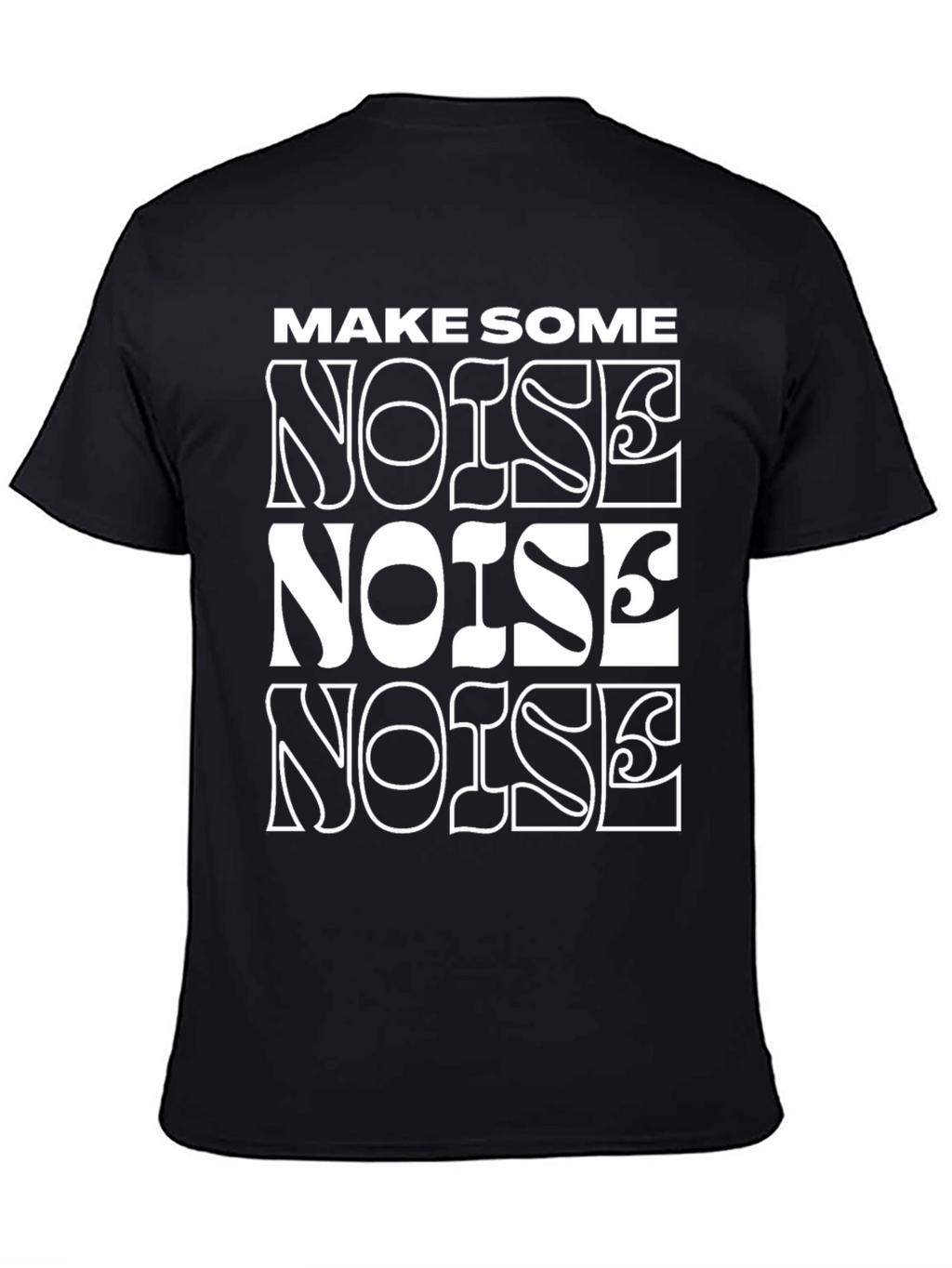 Make Some Noise Graphic Tee - Black