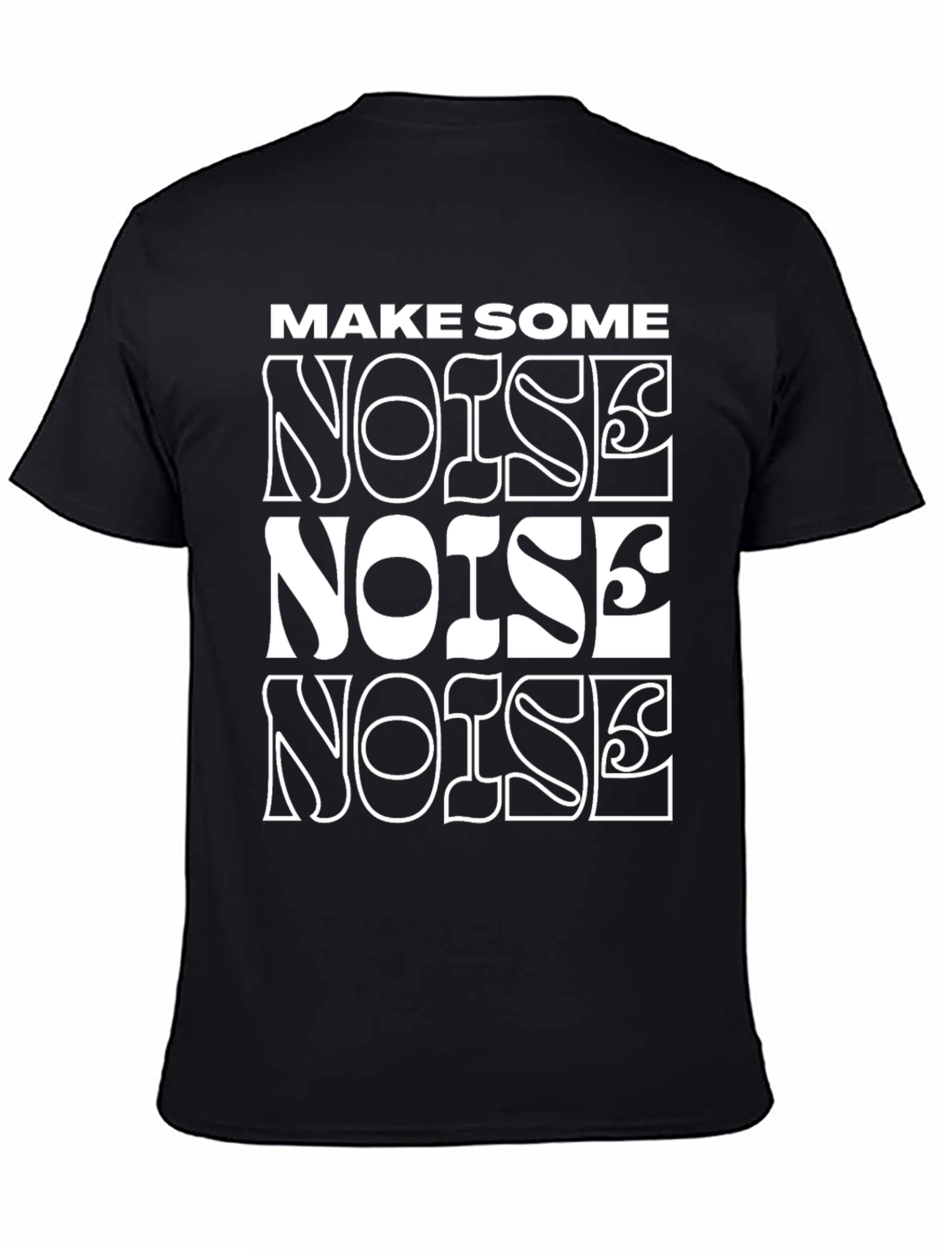 Make Some Noise Graphic Tee - Black