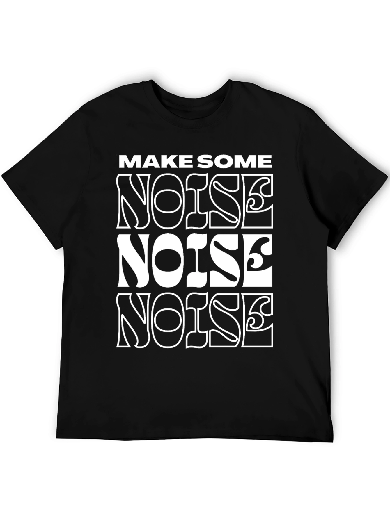 Make Some Noise Graphic Tee - Black