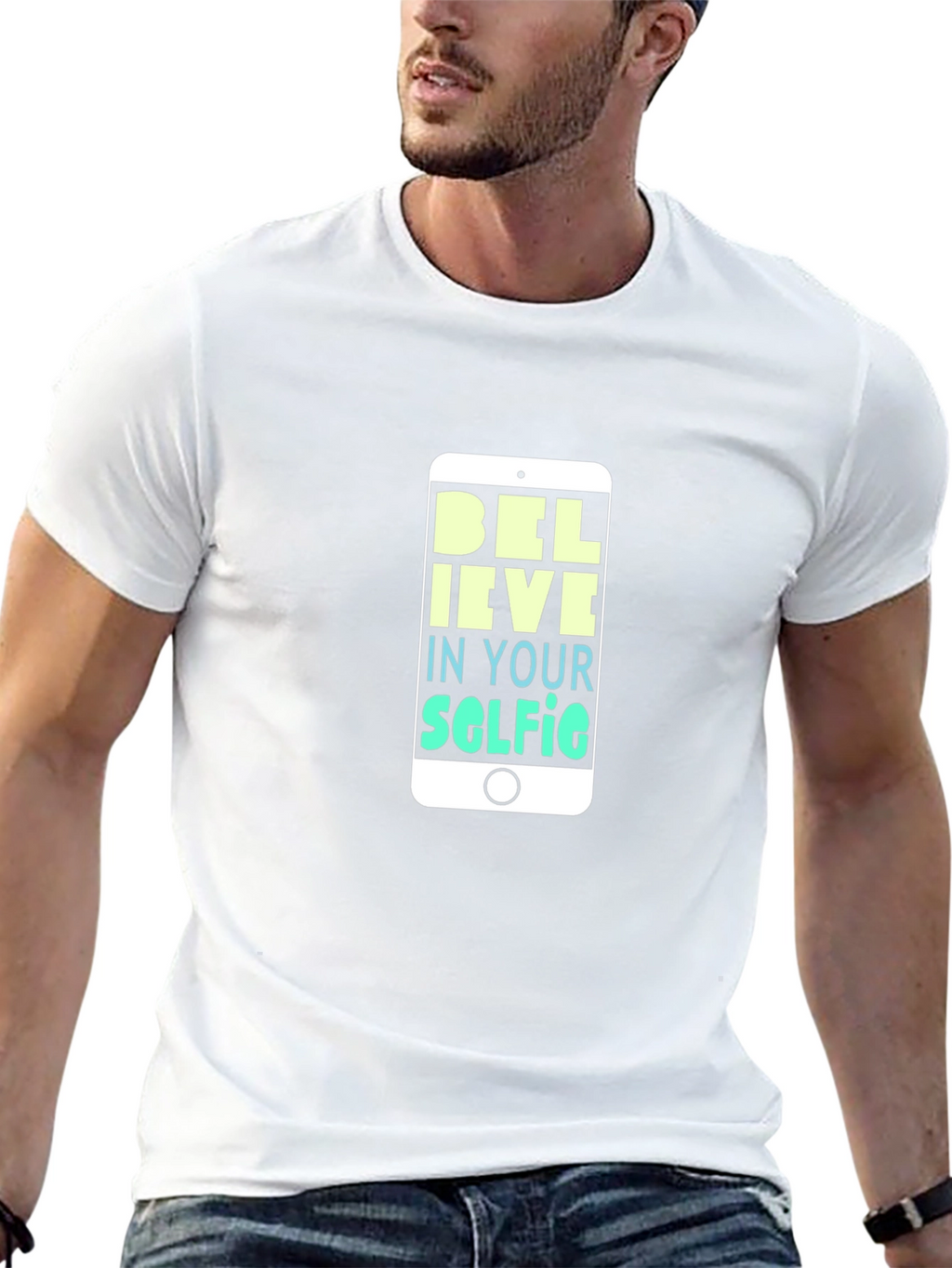Believe in Your Selfie T-Shirt - Black