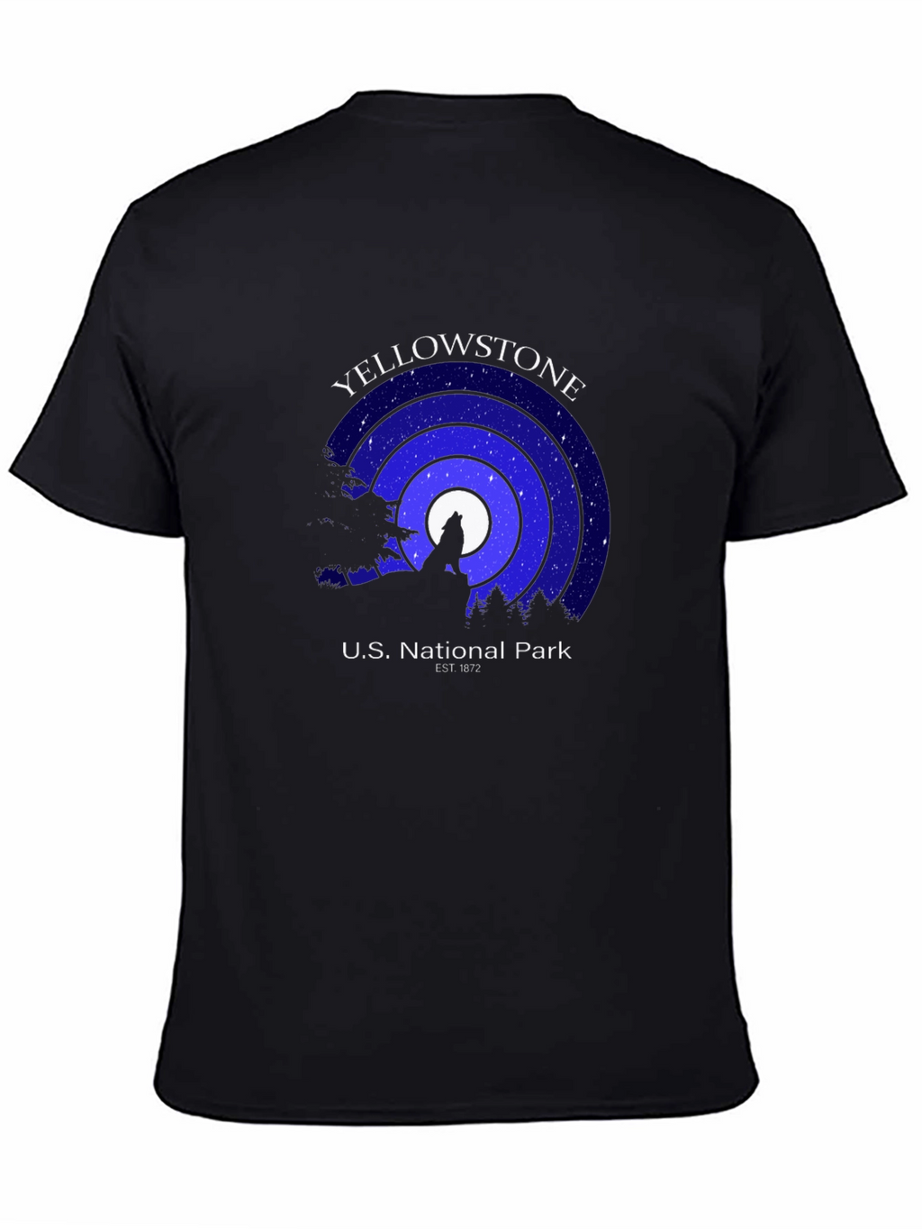 Yellowstone National Park Black Graphic Tee