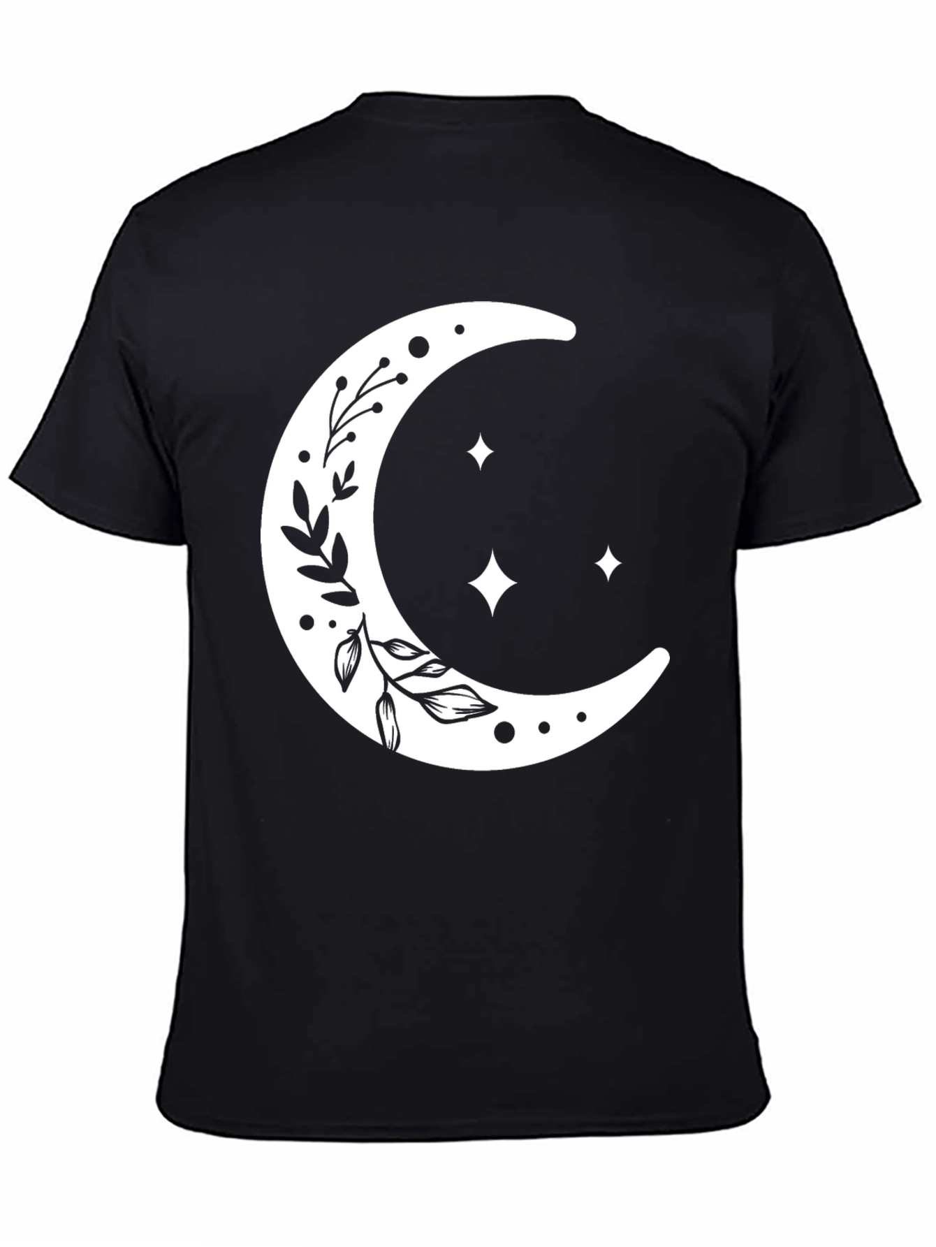 Celestial Moon & Stars Graphic T-Shirt
