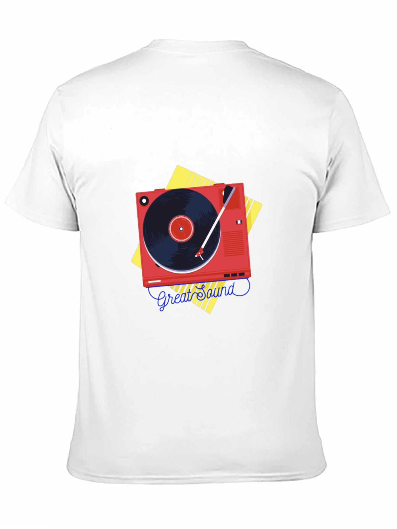 Retro Record Player Graphic Tee