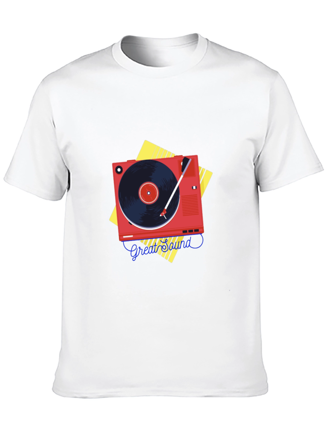Retro Record Player Graphic Tee