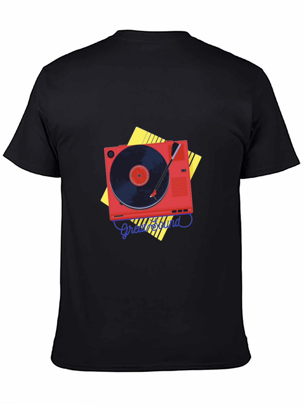 Retro Record Player Graphic Tee