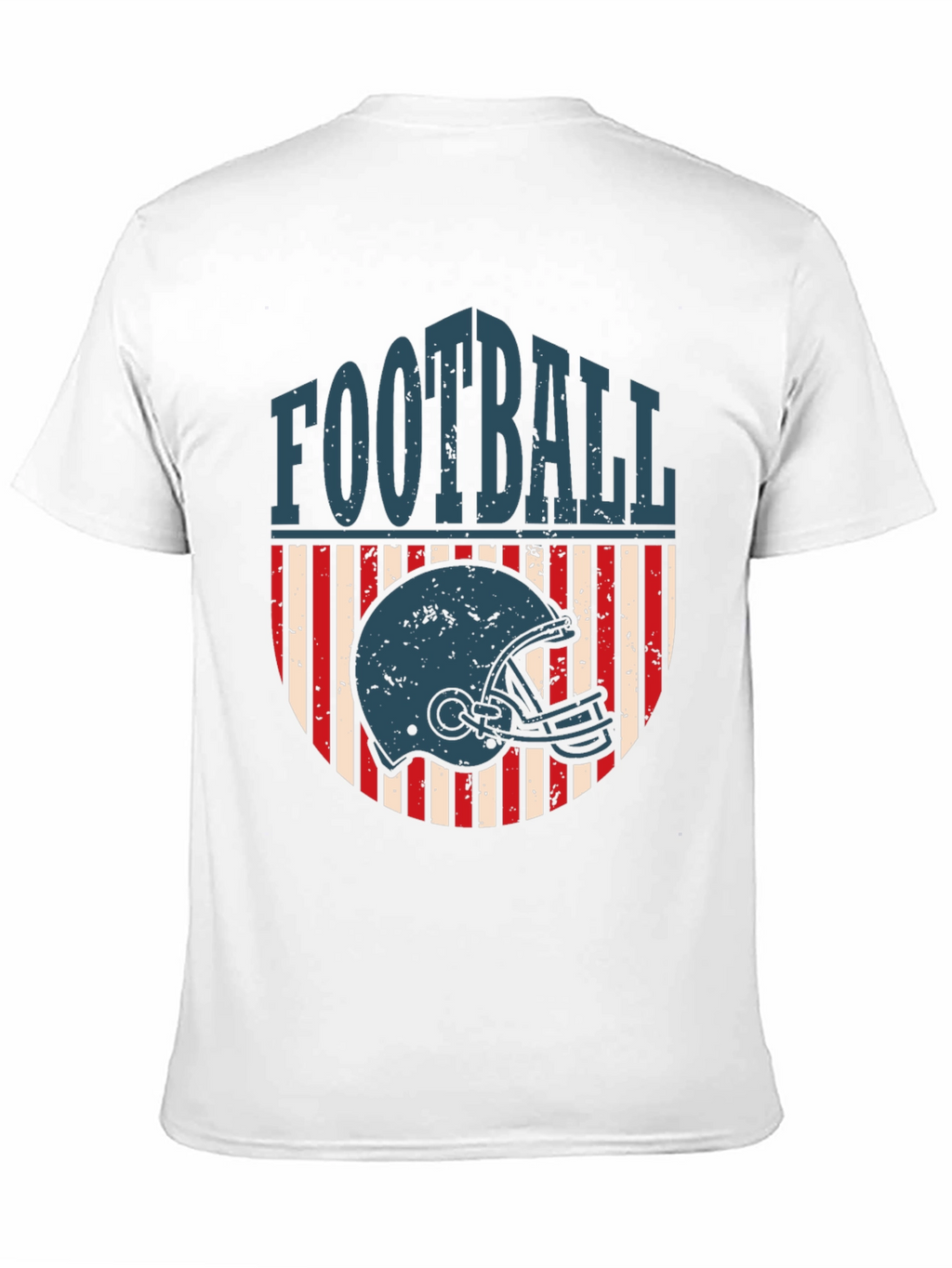 Football Helmet Graphic Tee - Retro Style
