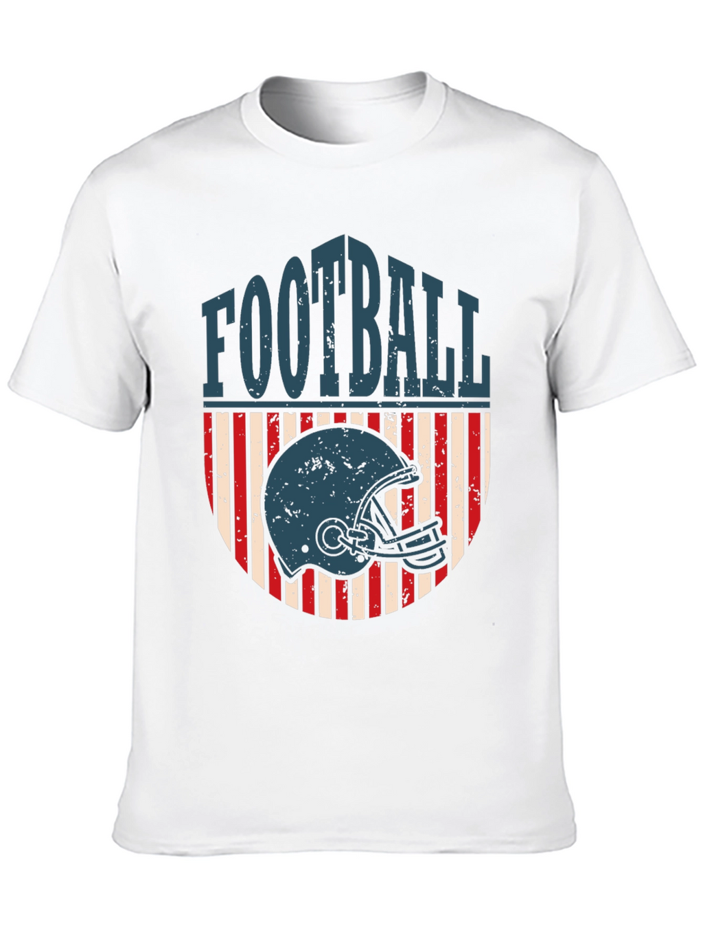 Football Helmet Graphic Tee - Retro Style