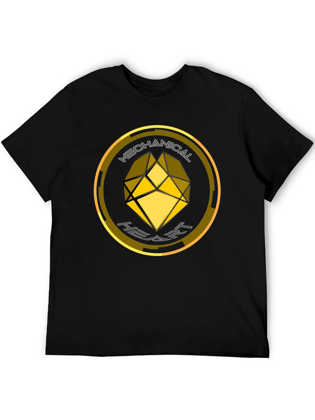 Mechanical Heart Graphic Tee - Black