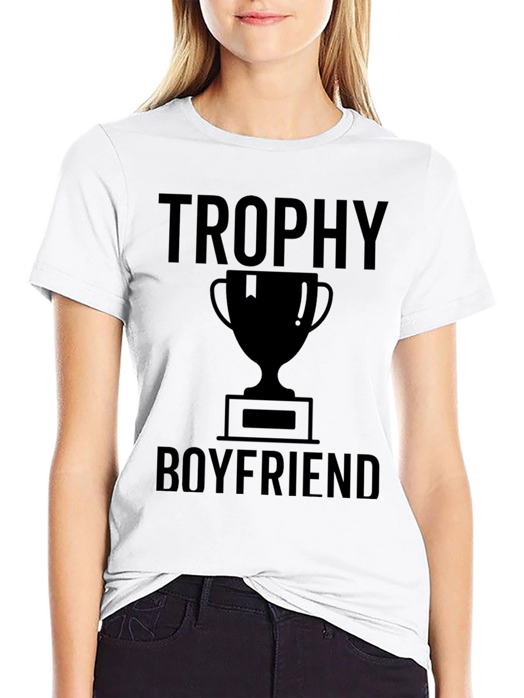 Trophy Boyfriend Graphic Tee - Black