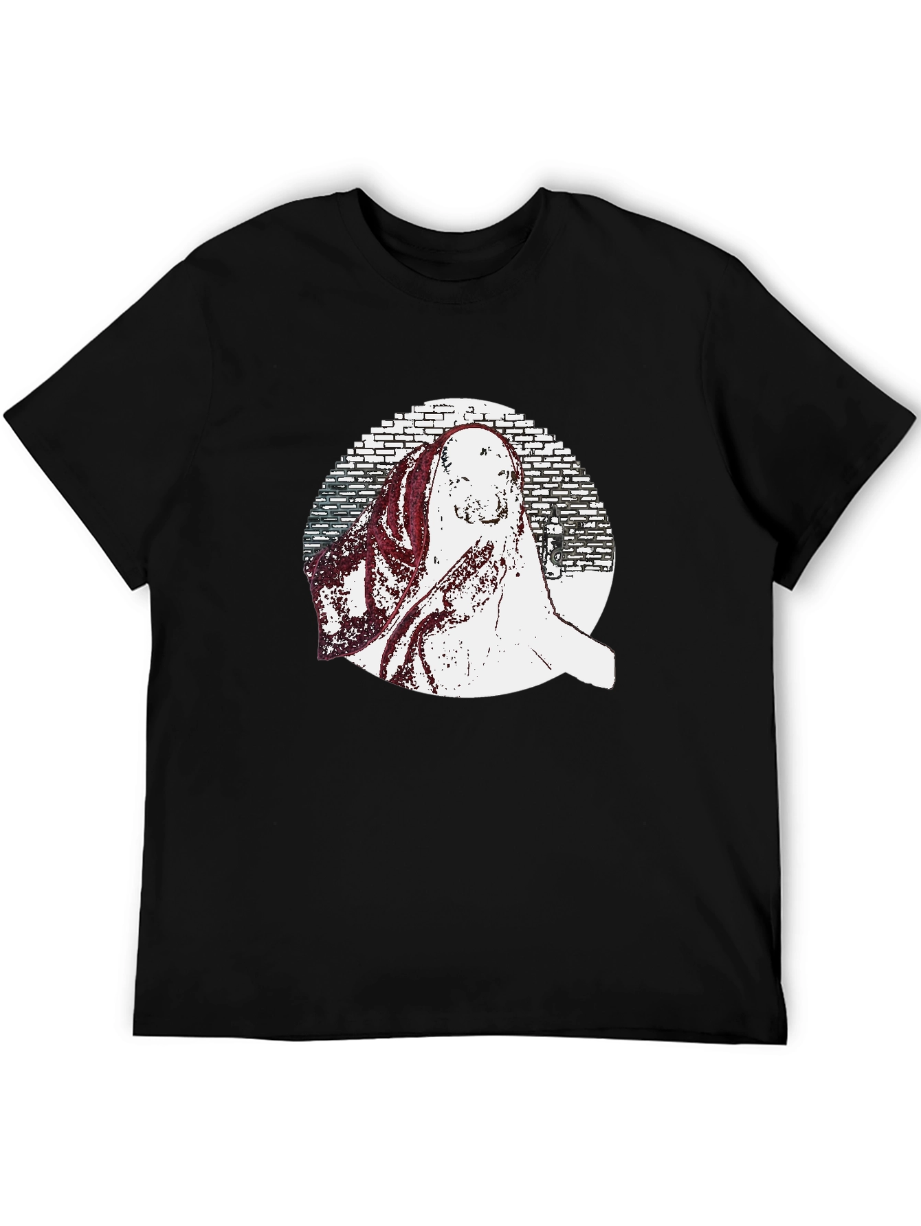 Black Graphic Print T-Shirt