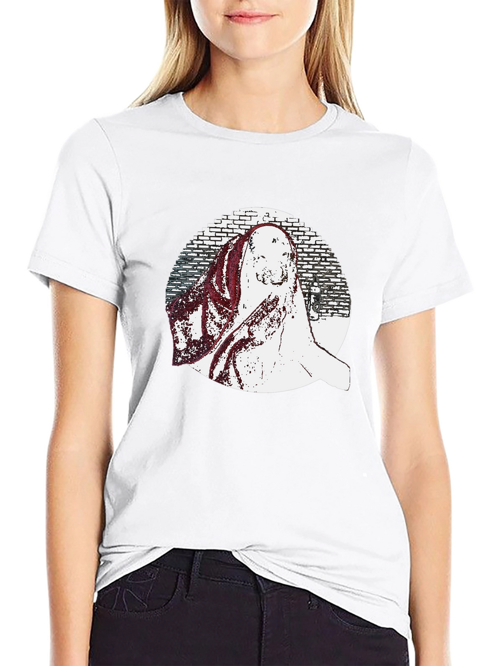 Black Graphic Print T-Shirt