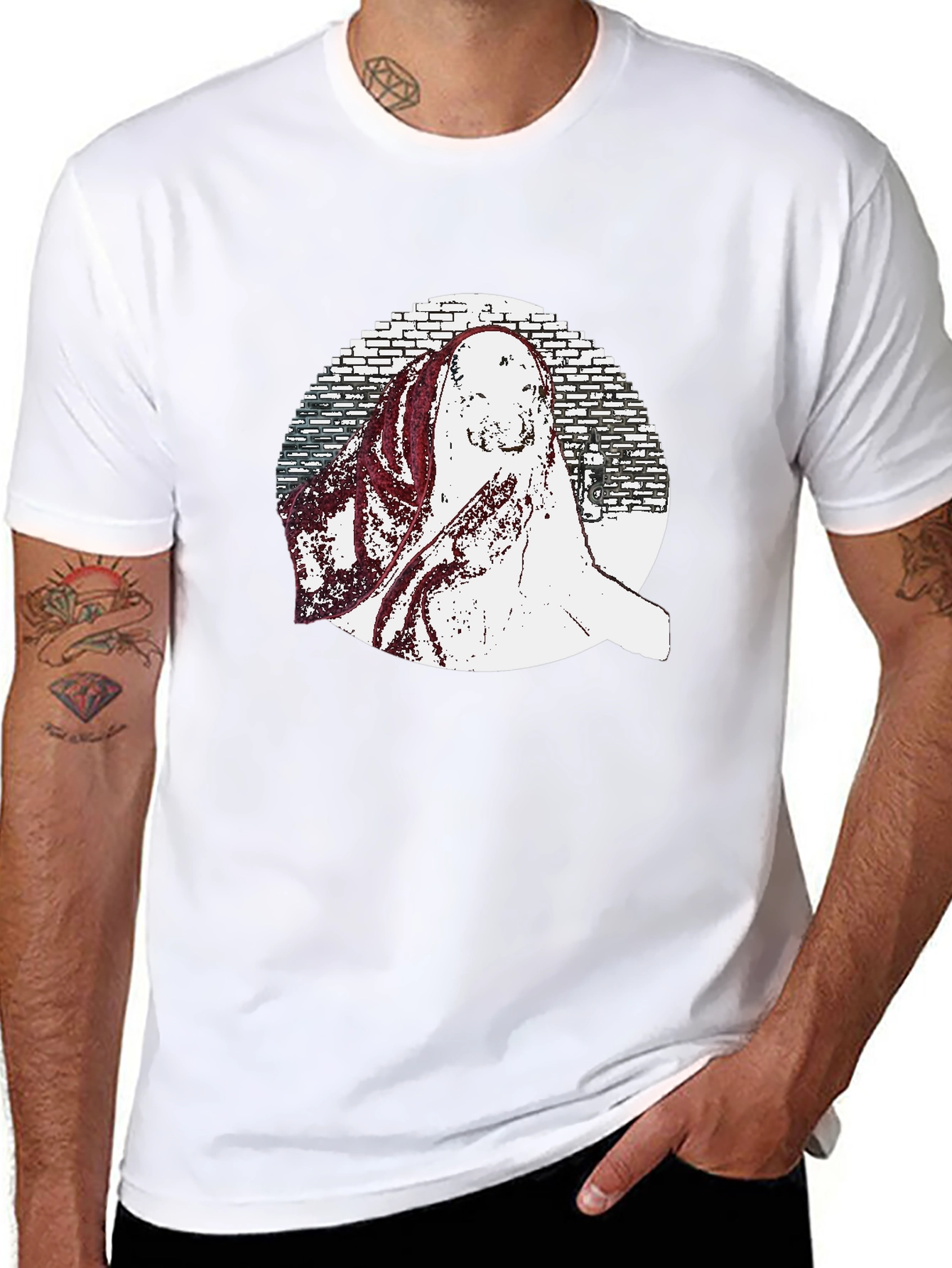 Black Graphic Print T-Shirt