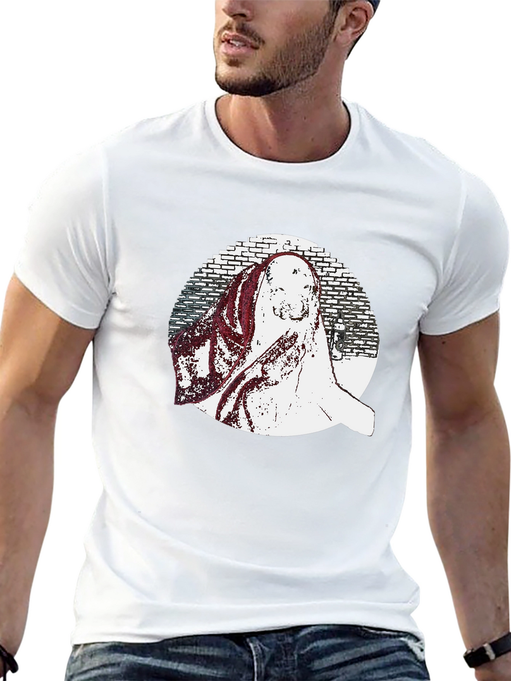 Black Graphic Print T-Shirt