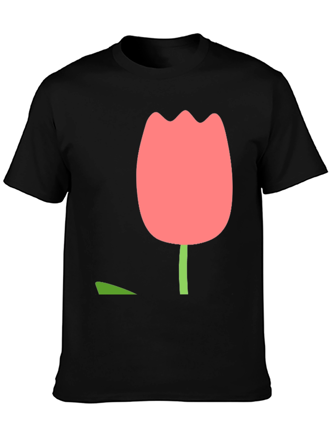 Minimalist Tulip Graphic Tee - Stylish & Comfortable