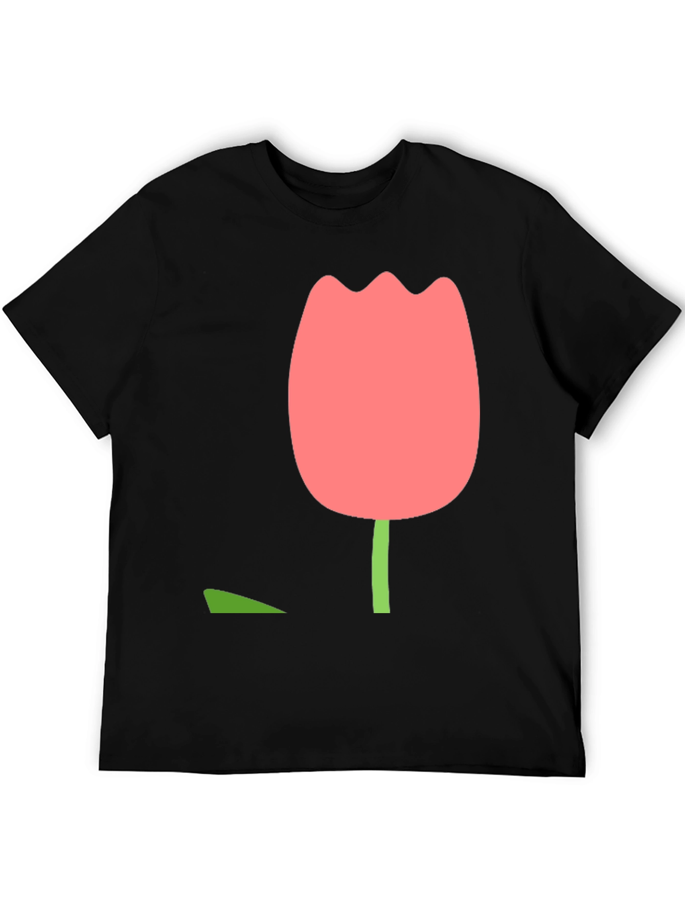 Minimalist Tulip Graphic Tee - Stylish & Comfortable