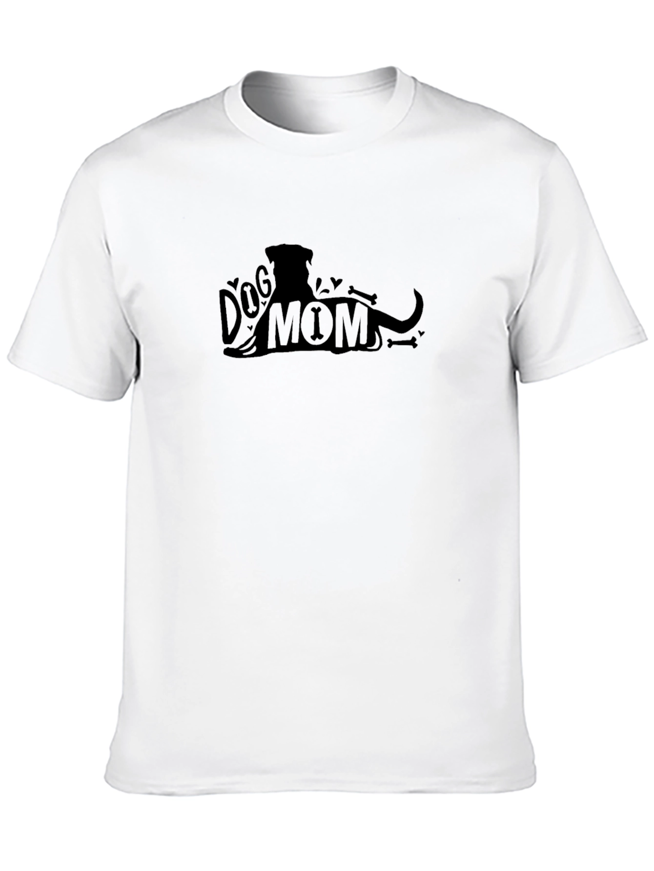 Dog Mom T-Shirt Casual Graphic Tee