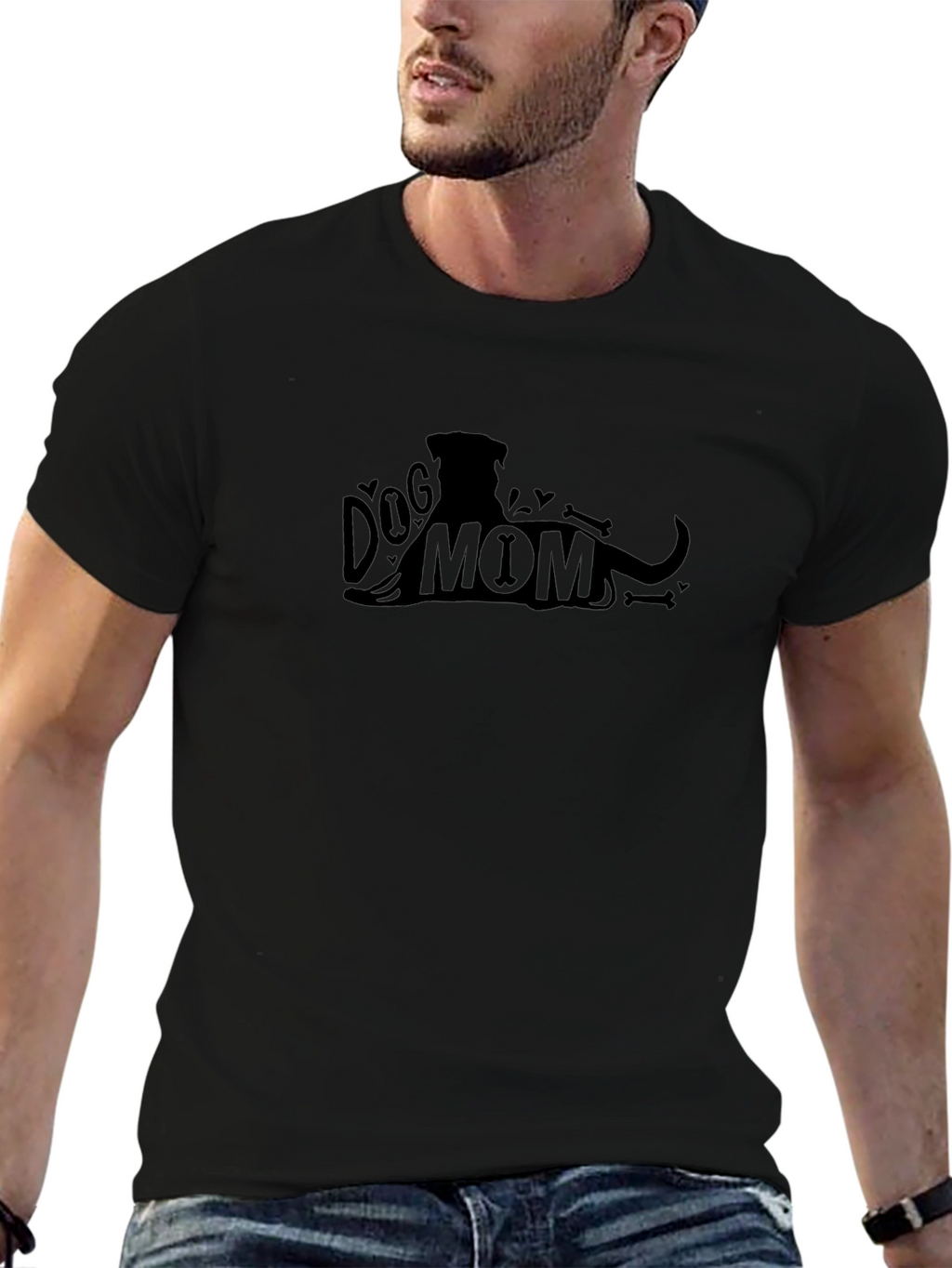Dog Mom T-Shirt Casual Graphic Tee