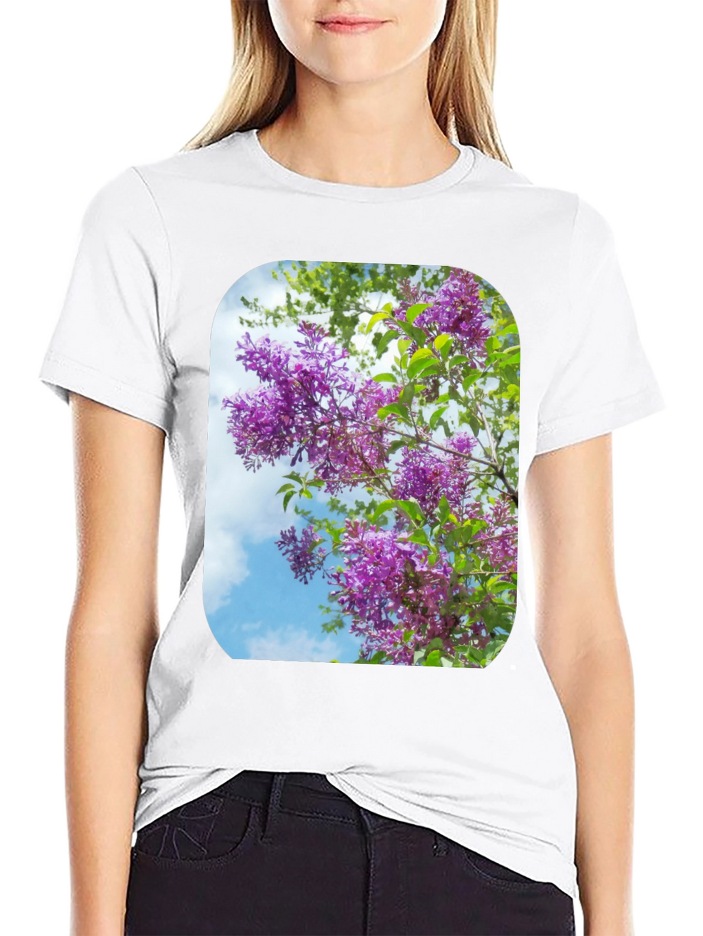Floral Print Black T-Shirt - Stylish Casual Wear