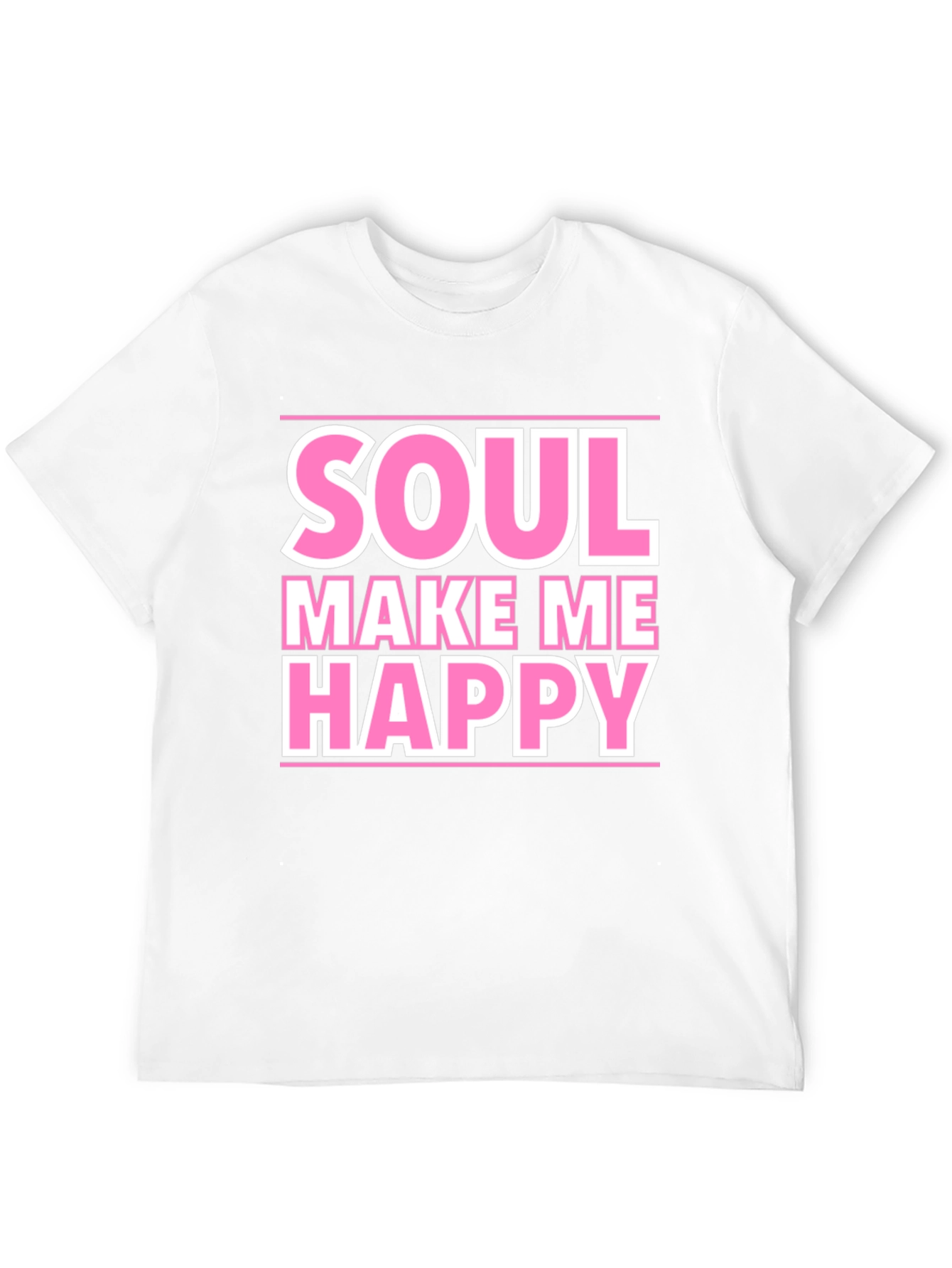 Soul Make Me Happy Graphic Tee - Black