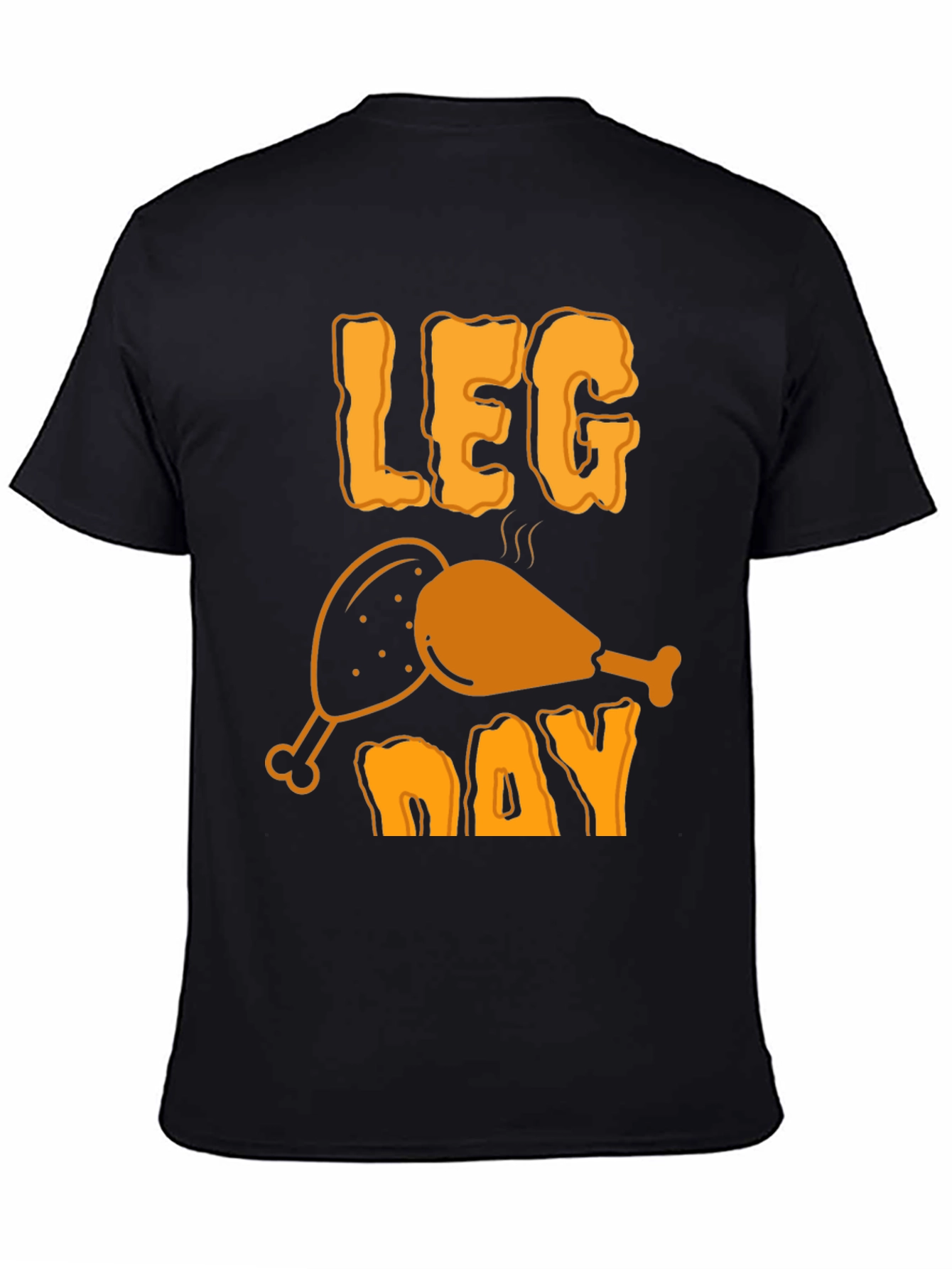 Leg Day Funny Turkey T-Shirt for Fitness & Thanksgiving