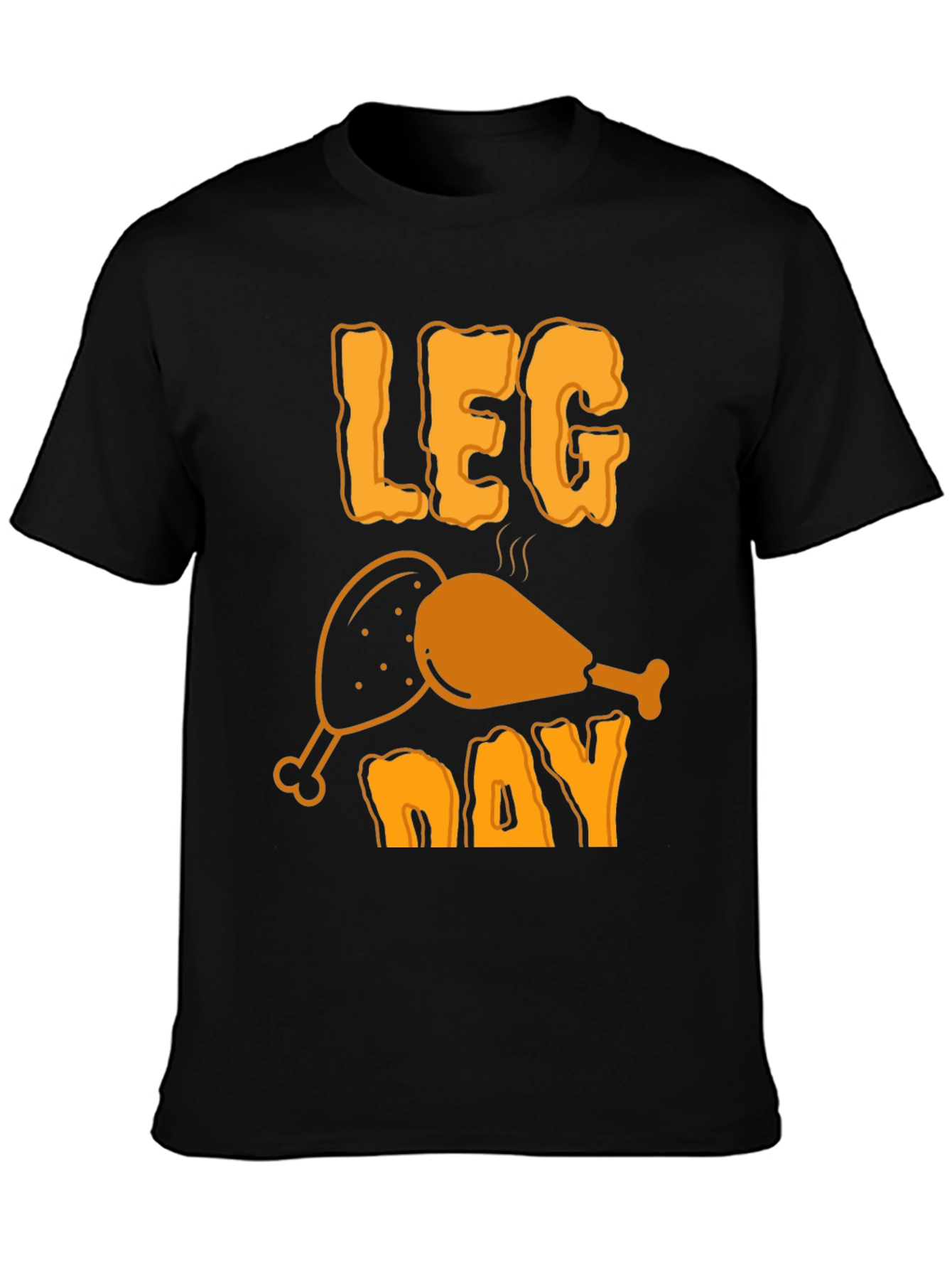 Leg Day Funny Turkey T-Shirt for Fitness & Thanksgiving