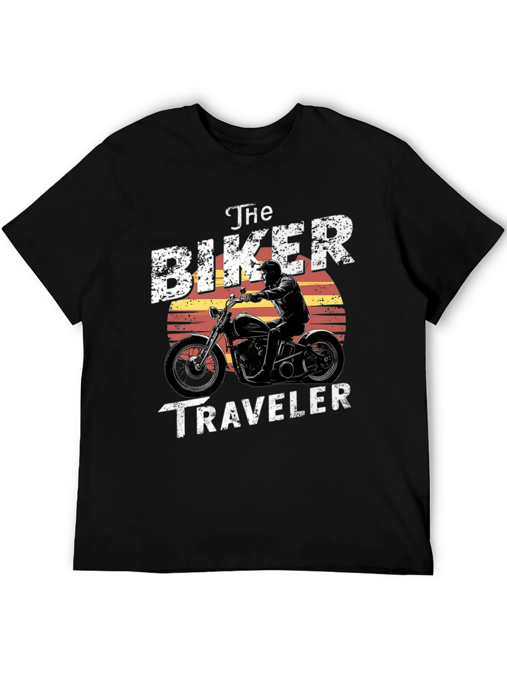 The Biker Traveler T-Shirt - Motorcycle Design