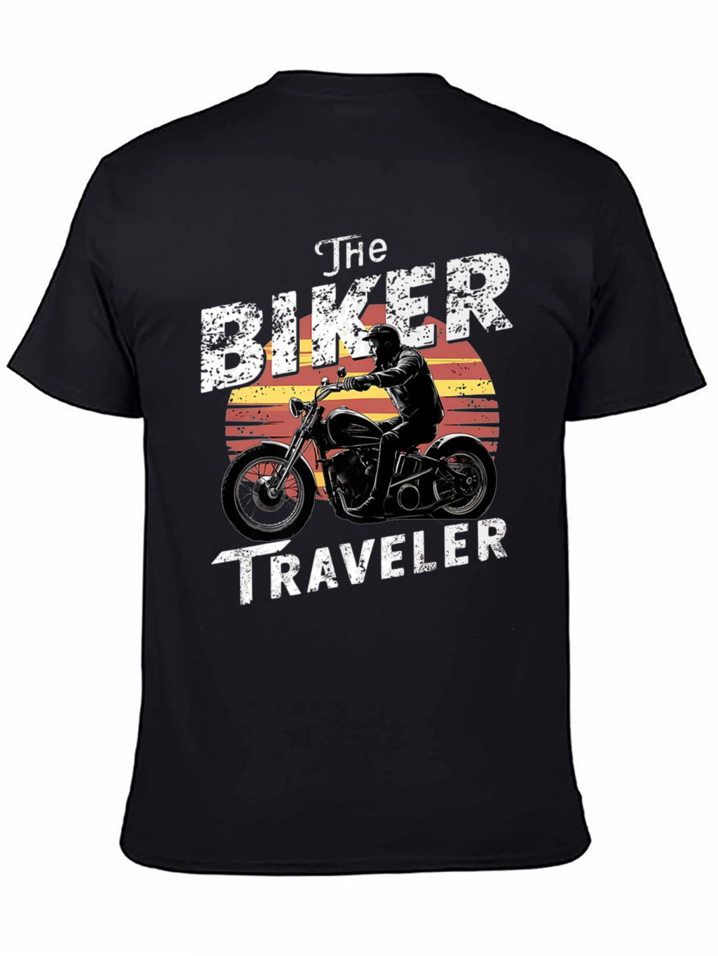 The Biker Traveler T-Shirt - Motorcycle Design
