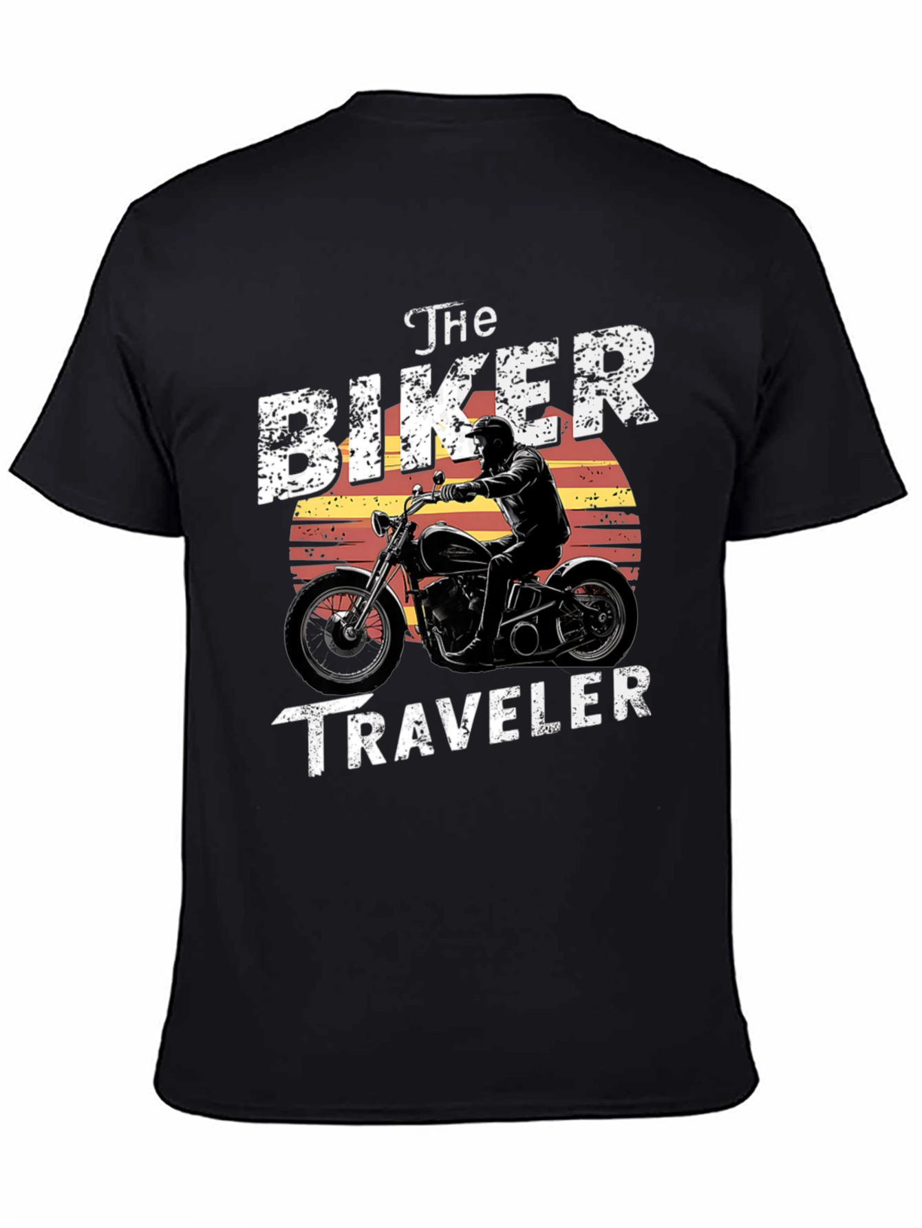 The Biker Traveler T-Shirt - Motorcycle Design